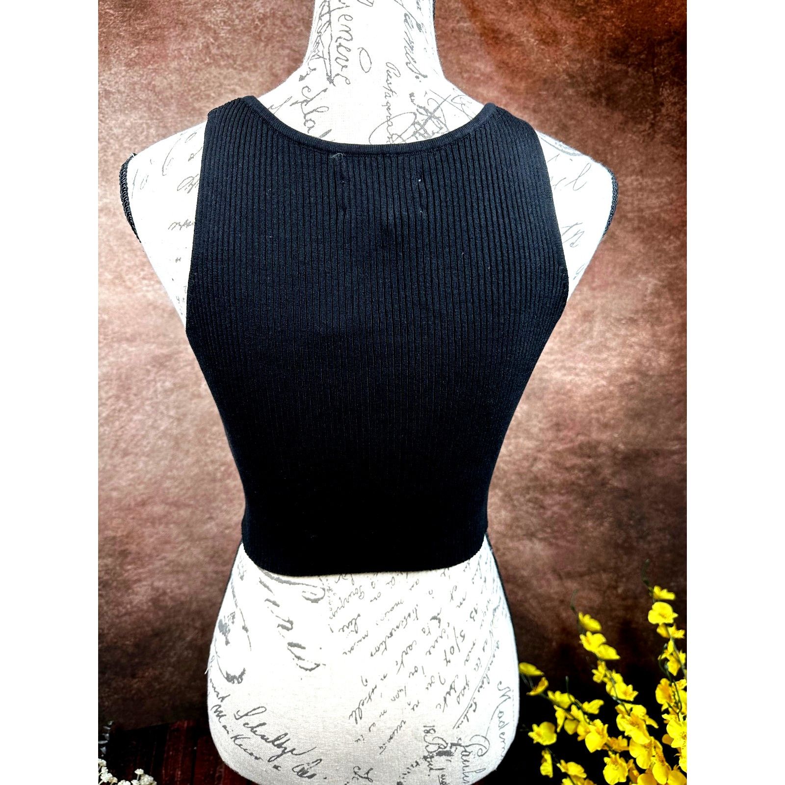 Other Lita by Ciara True Rib Crop Top - Black - size M Size M / US 6-8 / IT 42-44 - 5 Thumbnail