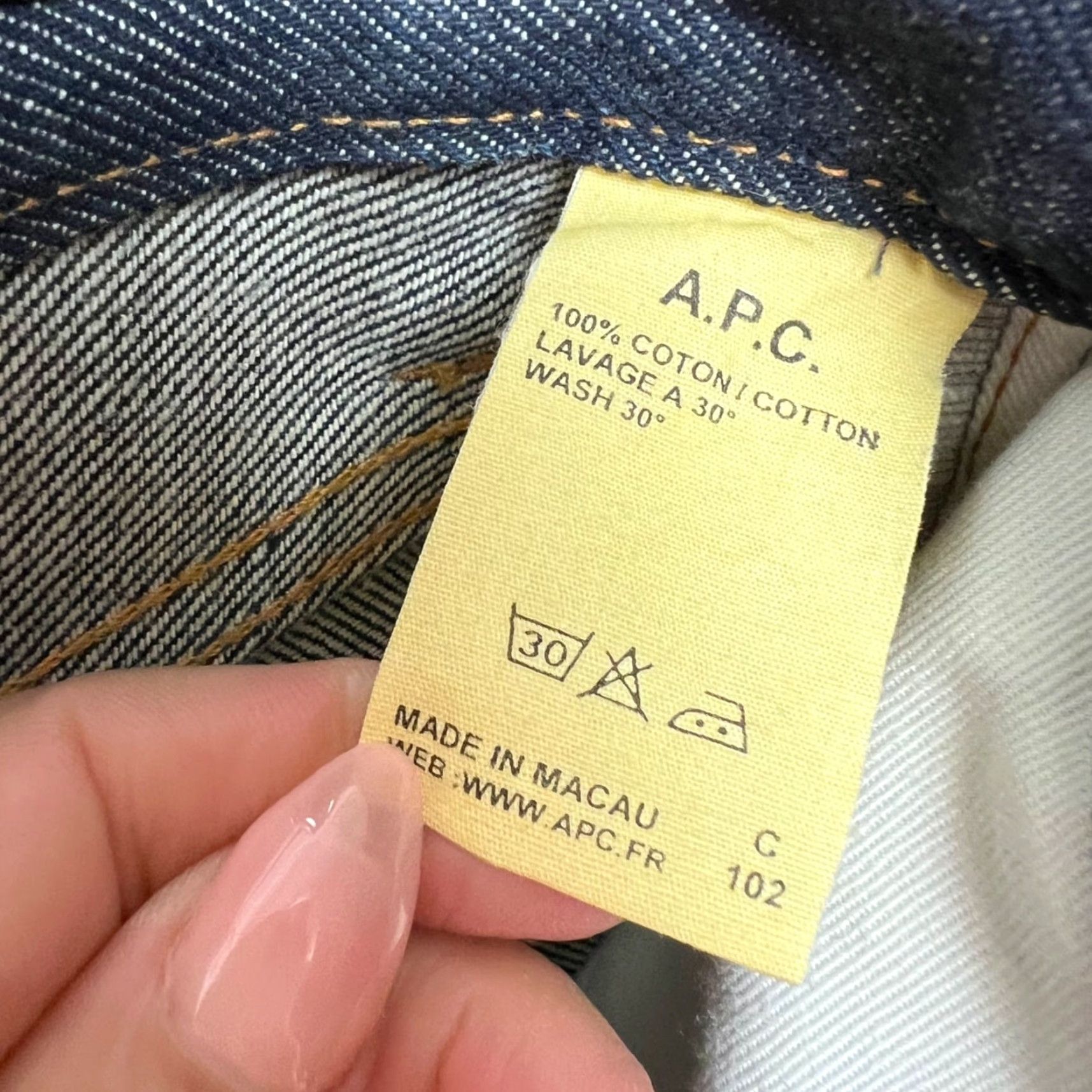A.P.C. A.P.C. Womens Size 26 New Cure F Slim Fit Raw Hem Jeans Cotton Blue Denim Size 26" / US 2 / IT 38 - 4 Thumbnail