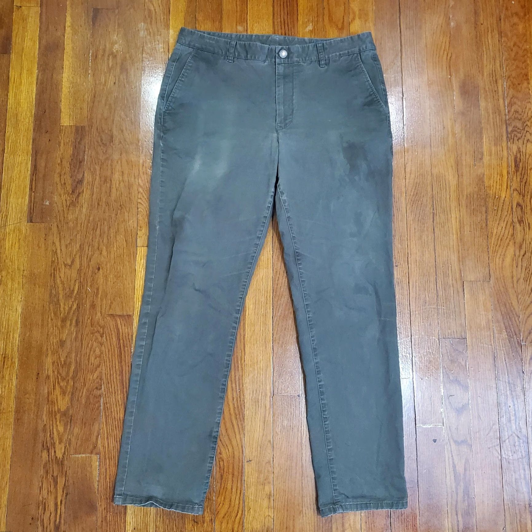 Bonobos Bonobos Pants Mens 34x32 Gray Straight Fit Cotton Chinos Casual Work Trousers Size US 34 / EU 50 - 4 Thumbnail