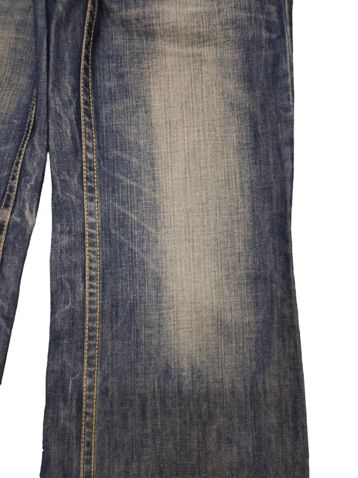 If Six Was Nine Baggy Flare Jeans Red Pepper Low Rise Faded Denim Bootcut Size US 27 - 15 Thumbnail