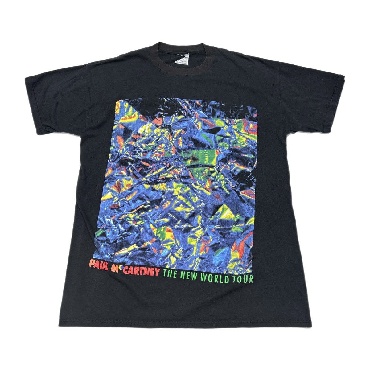 Vintage Vintage 1993 Paul McCartney The New World Tour T Shirt Size US XL / EU 56 / 4 - 1 Thumbnail