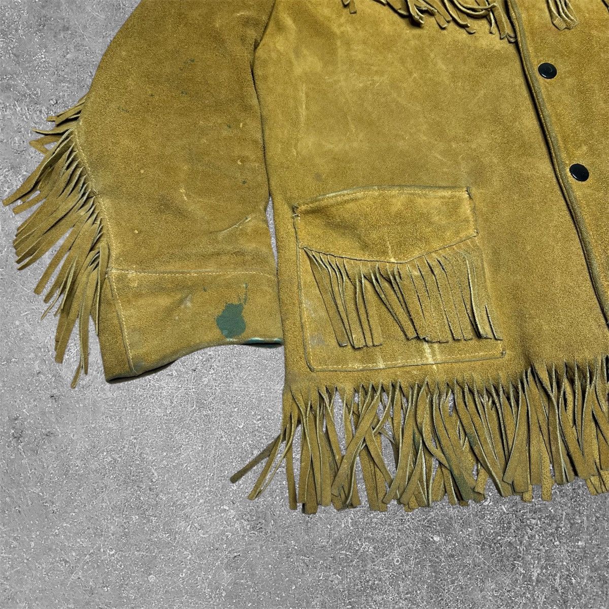 Vintage Vintage 50s 60s Joo Kay Western Fringe Hippie Leather Jacket Size M / US 6-8 / IT 42-44 - 3 Thumbnail