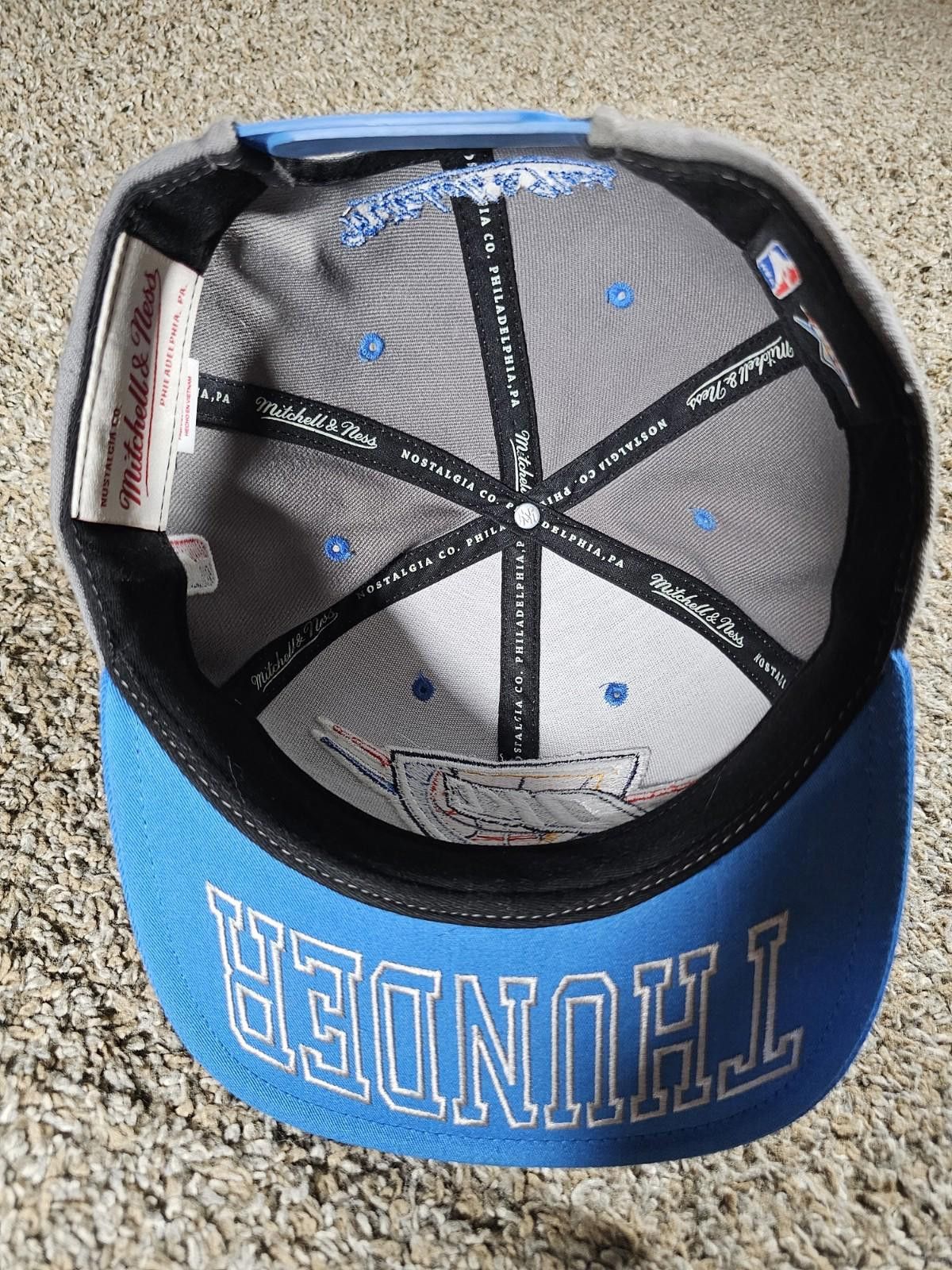 Mitchell & Ness OKC Oklahoma City Thunder NBA Hat Snapback Mitchell Ness Size ONE SIZE - 5 Thumbnail