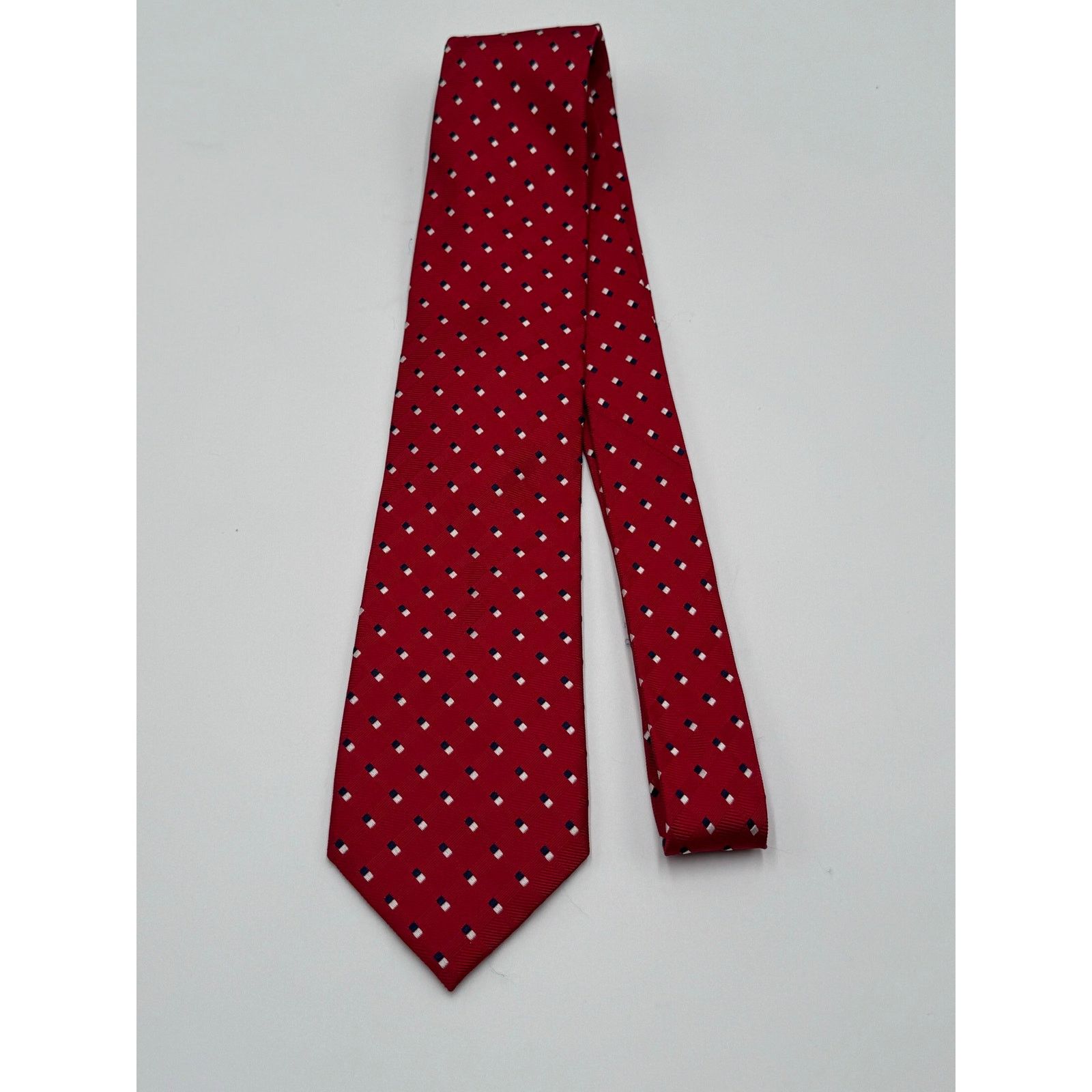 Jos. A. Bank Jos. A. Bank Executive Collection Red Geometric Silk Tie Size ONE SIZE - 8 Thumbnail