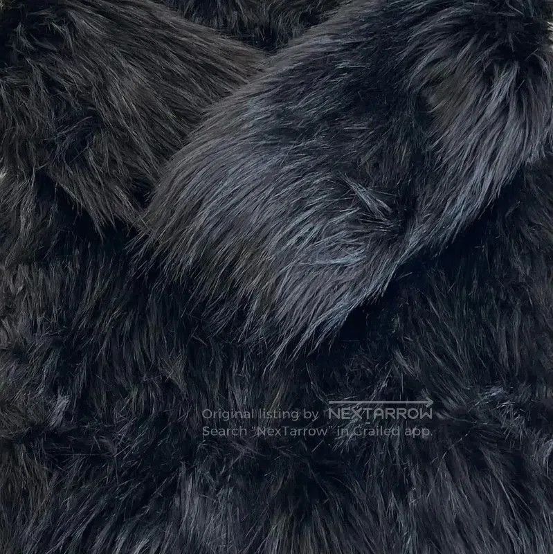 Miu Miu Miu Miu Black Mid-Length Coat in Recycled Fiber . Size S / US 4 / IT 40 - 7 Thumbnail