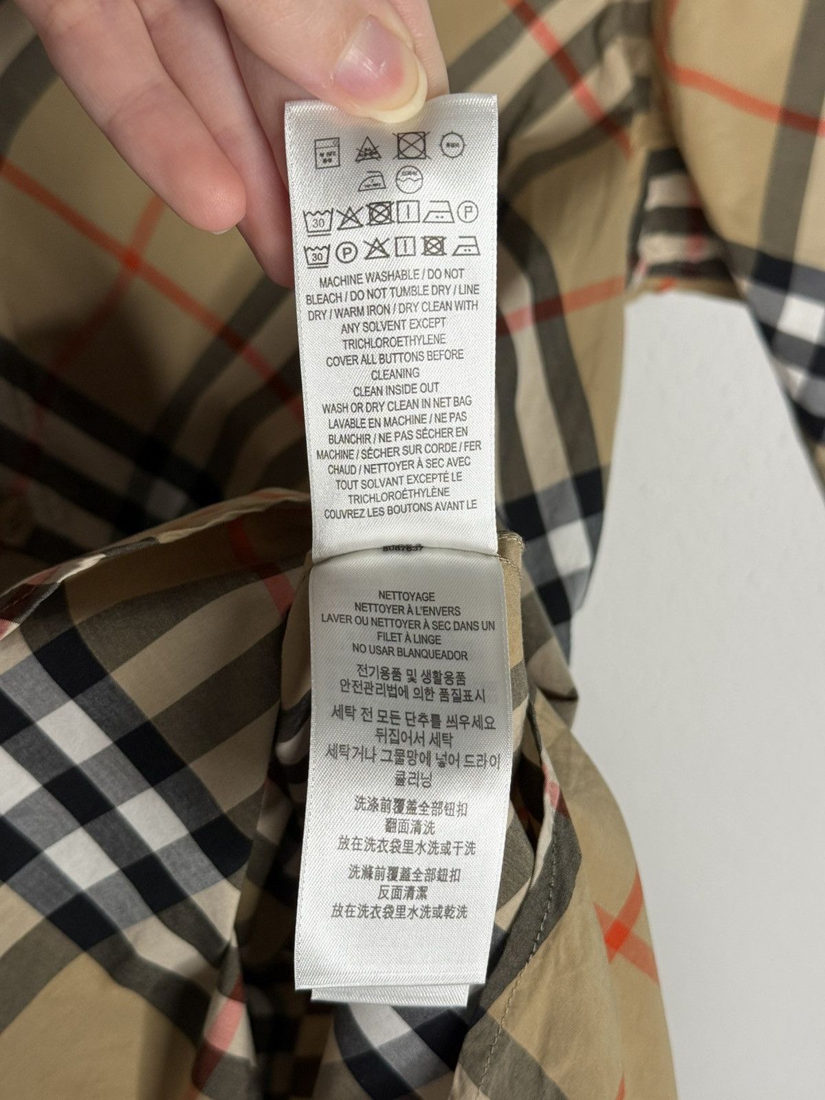 Burberry Burberry Short Sleeve Check Cotton Poplin Shirt Size US S / EU 44-46 / 1 - 7 Thumbnail