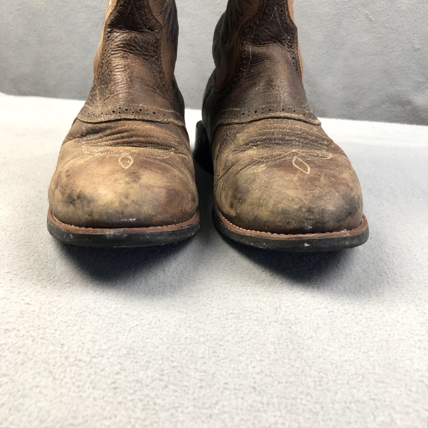 Ariat Ariat Boots Mens 9.5 EE Brown Leather Heritage Stockman Western Cowboy Shoes/Boots Mens EE Brown Leather Heritage Stockman Western Cowboy Size US 9 / EU 42 - 4 Thumbnail