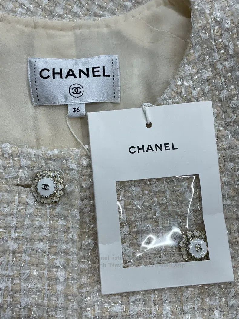 Chanel Chanel 25K beige tweed coat Size XS / US 0-2 / IT 36-38 - 4 Thumbnail