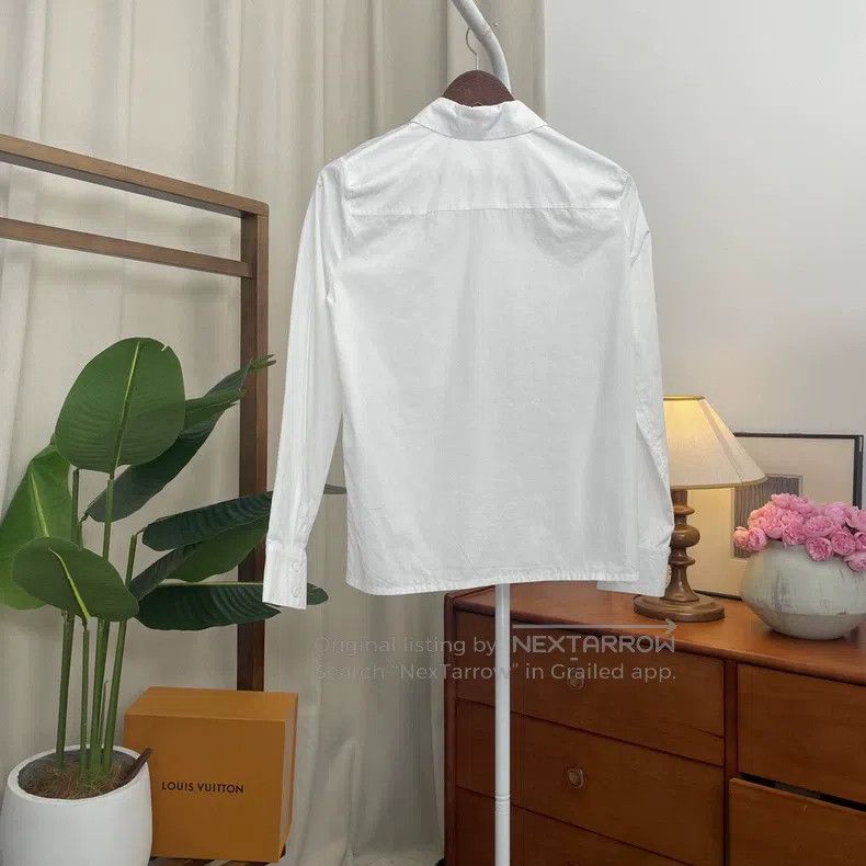 Fendi Fendi Letter Logo Printed Collar Long Sleeve Shirt Size XXS / US 00 / IT 34 - 2 Thumbnail