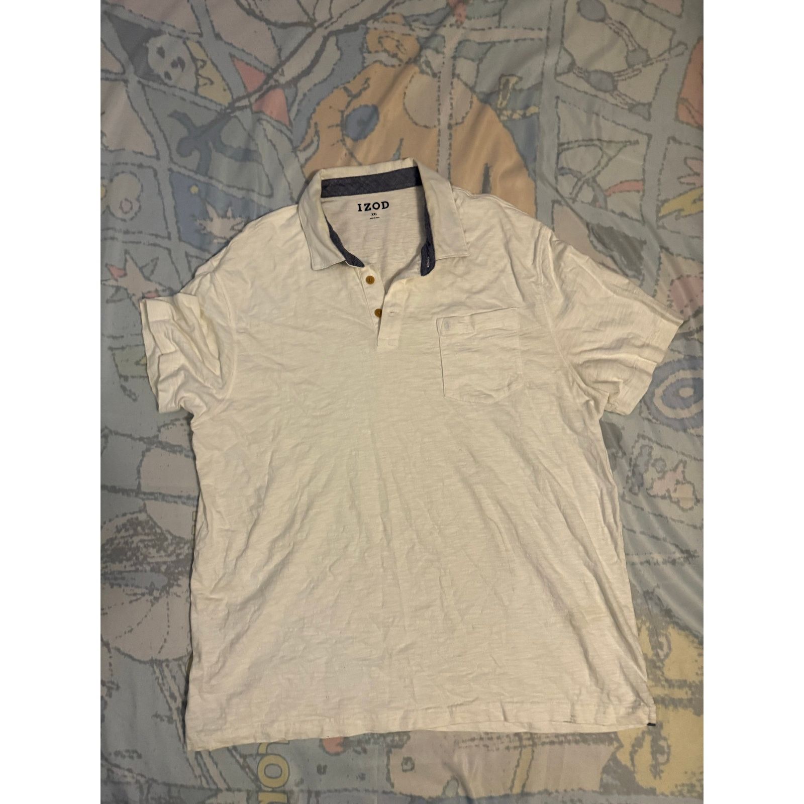 Izod IZOD Men's Collared Shirt - Great Condition! Size US XXL / EU 58 / 5 - 4 Thumbnail