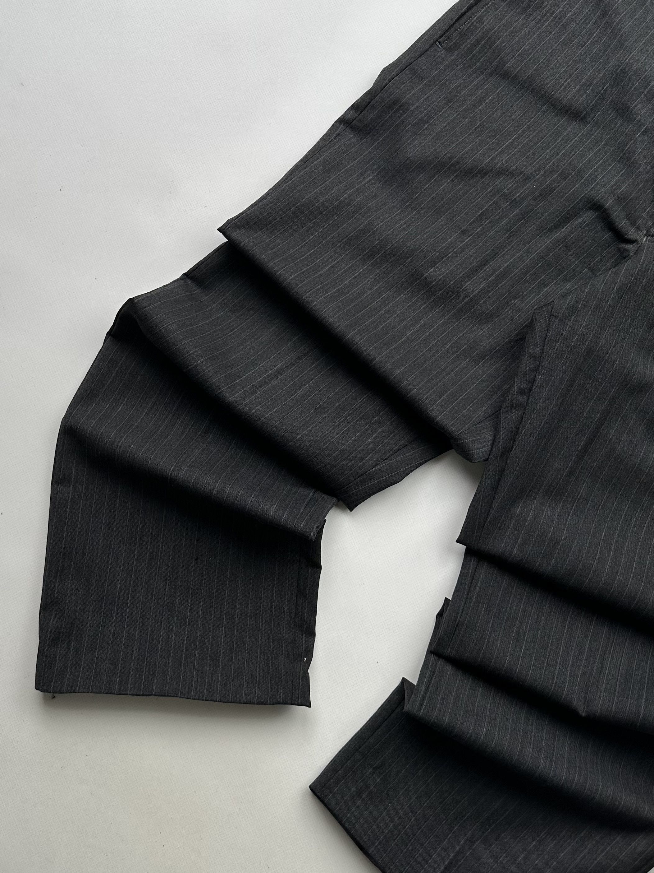 Vintage Yves Saint Laurent Vintage Wool Striped Pants Size US 34 / EU 50 - 3 Thumbnail