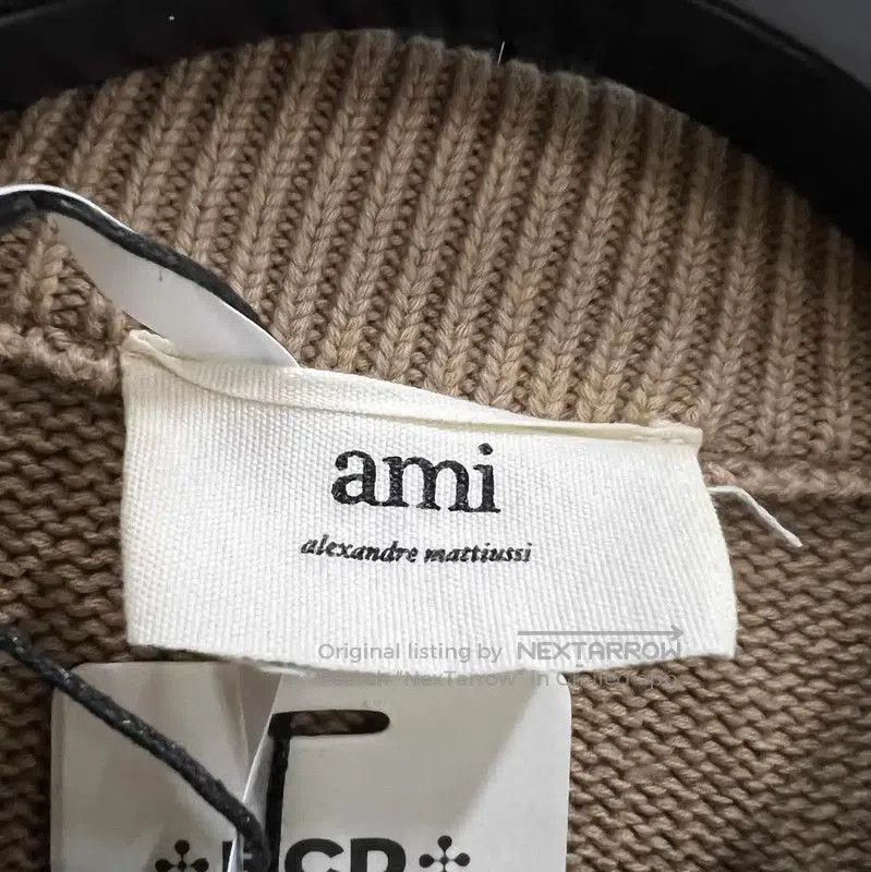 AMI AMI Khaki Wool Long Sleeve Pullover Sweater . Size S / US 4 / IT 40 - 4 Thumbnail