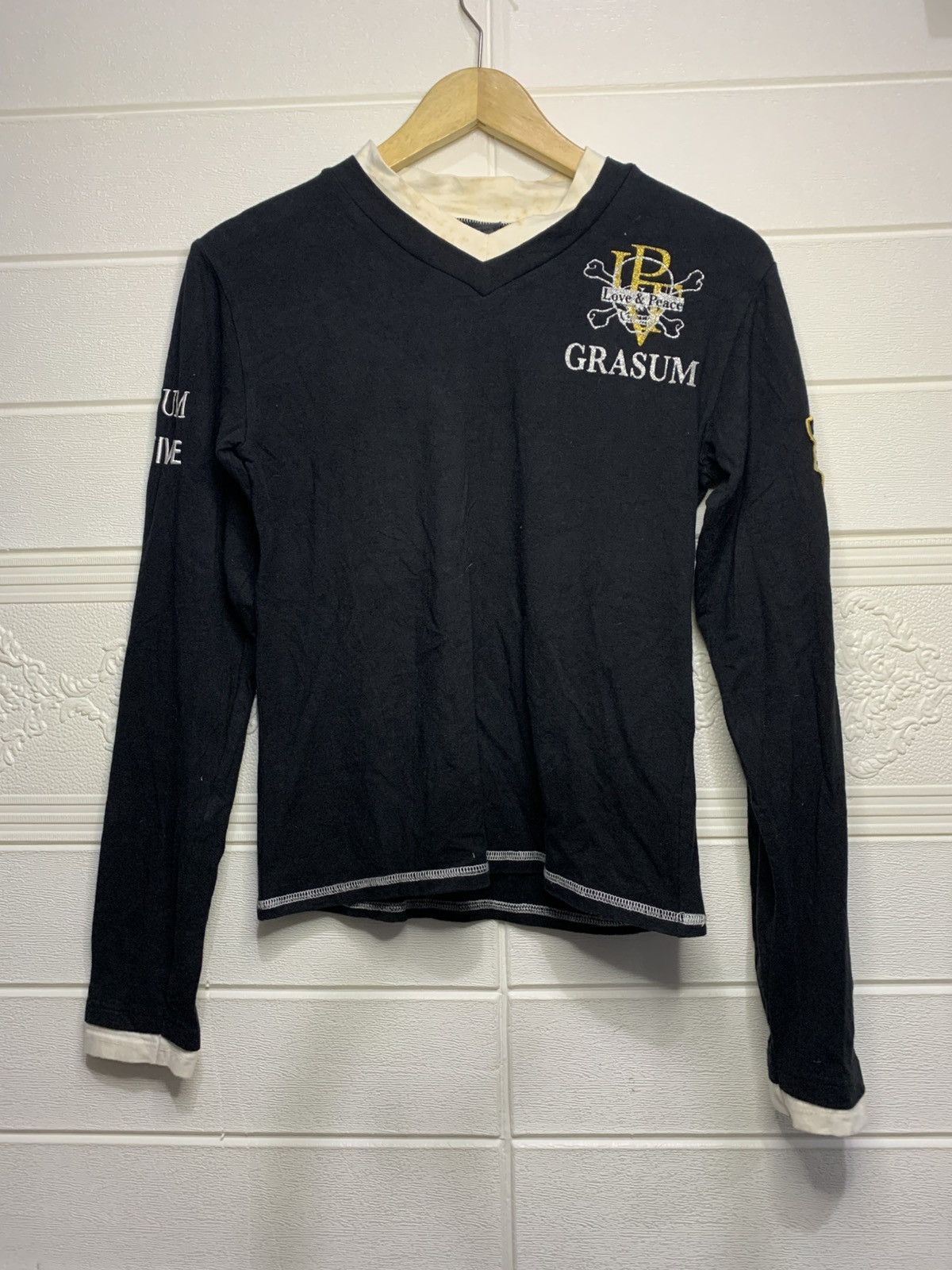 Hysteric Glamour Brilliant Grasum Brand Double Layers Crop Long Sleeve Size S / US 4 / IT 40 - 9 Thumbnail