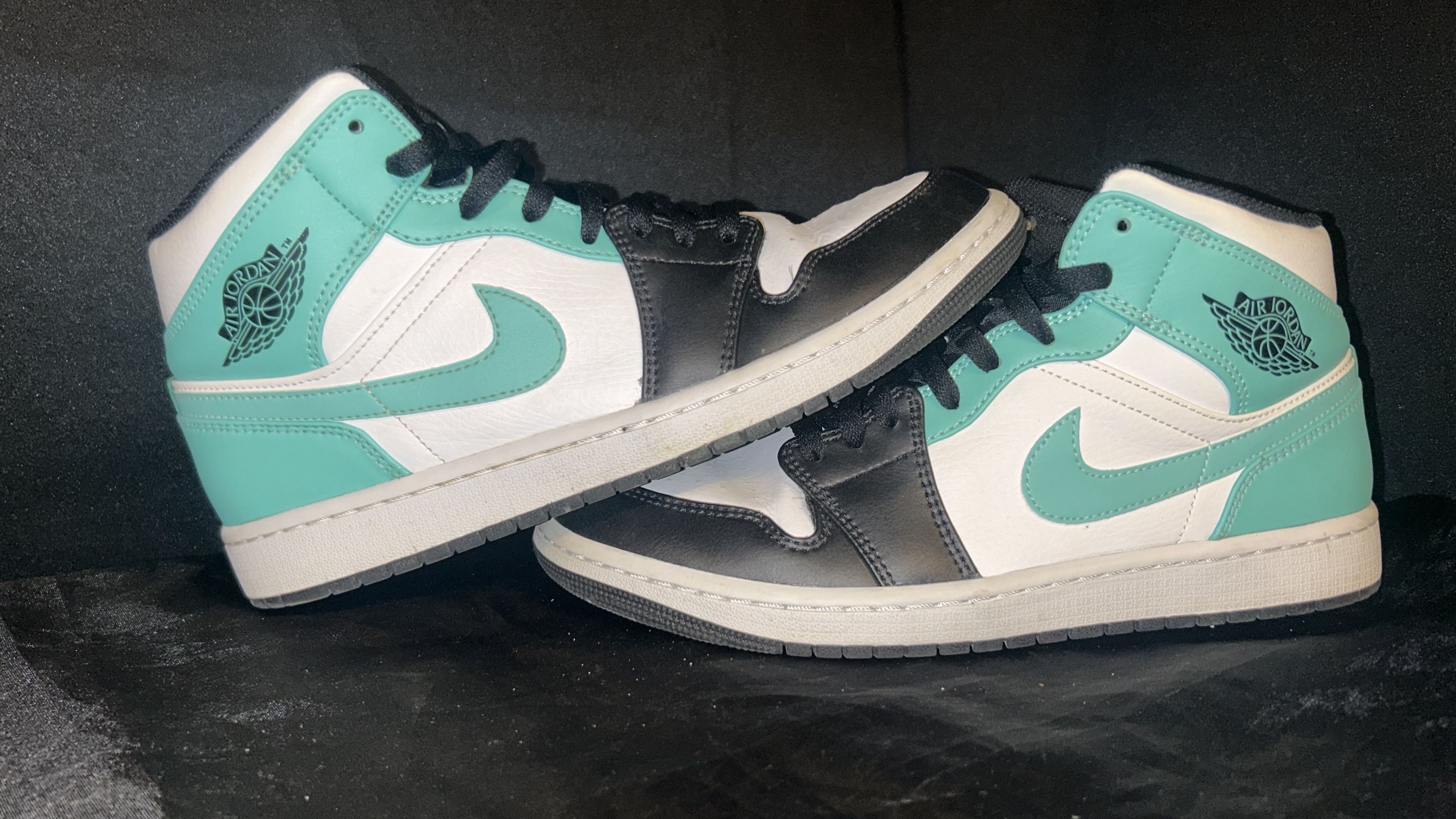 Nike Air Jordan 1 Mid “Tropical Twist / Igloo” - Men’s Size 10 Size US 10 / EU 43 - 4 Thumbnail