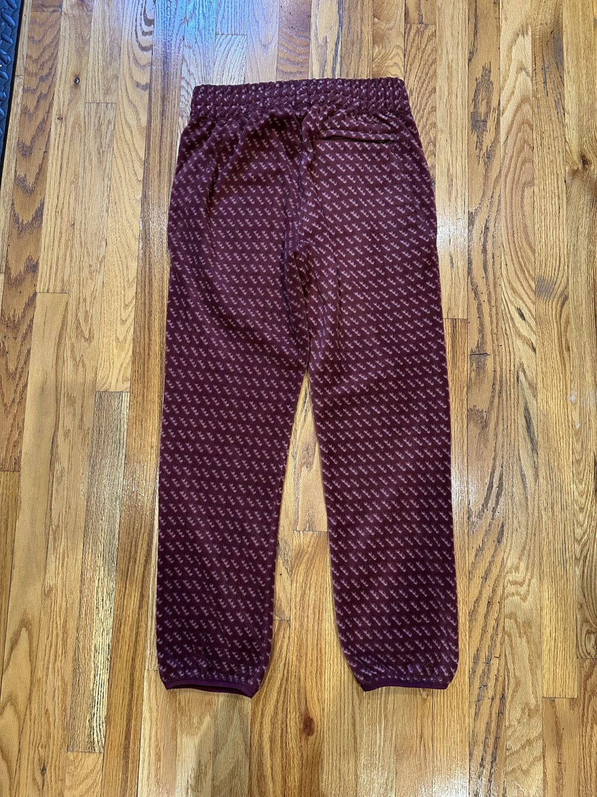 ALD Aime Leon Dore Fleece Pants SMALL Burgundy/Win