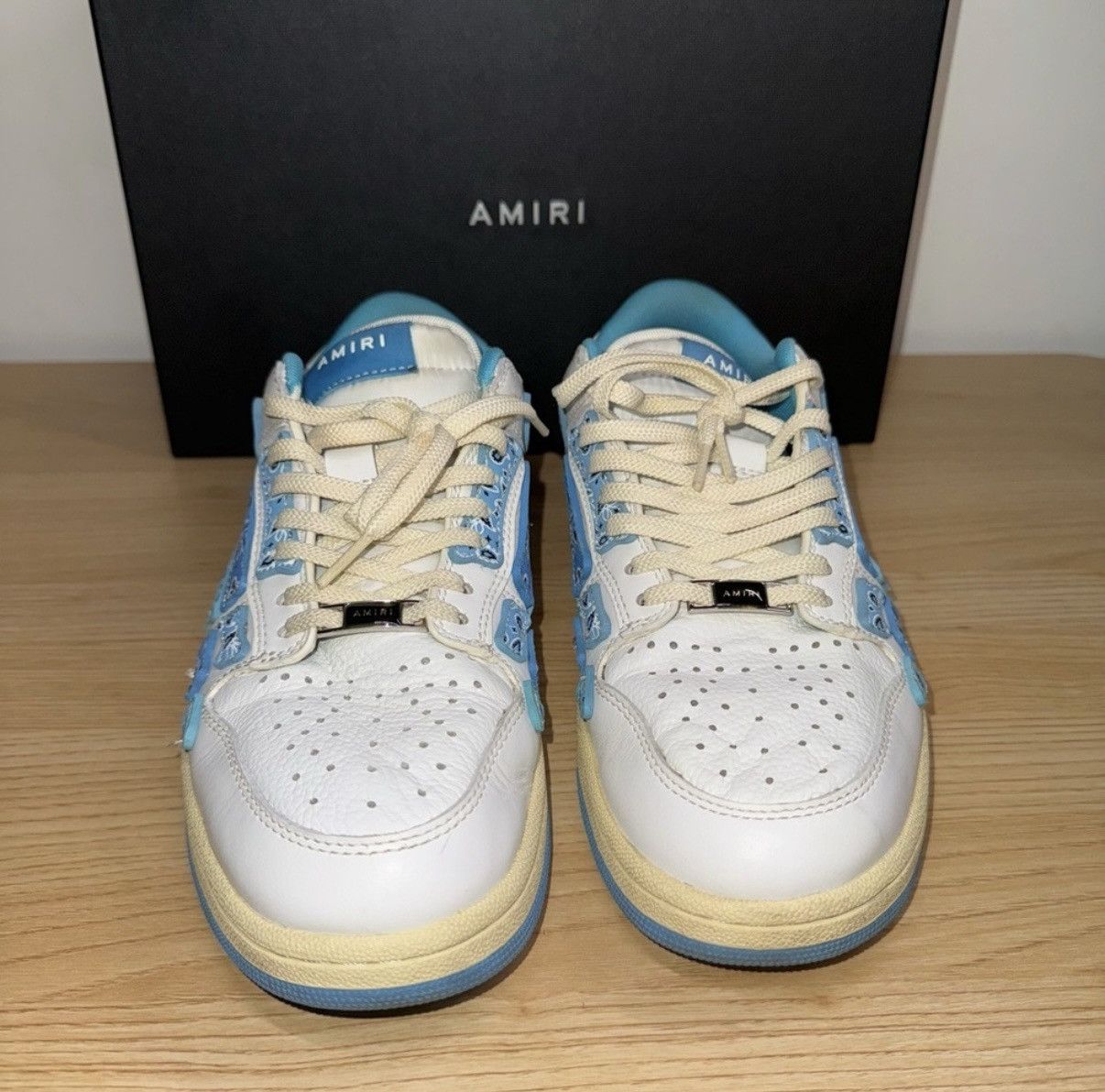 Amiri Amiri Skel Low top bandana Size US 9 / EU 42 - 4 Thumbnail