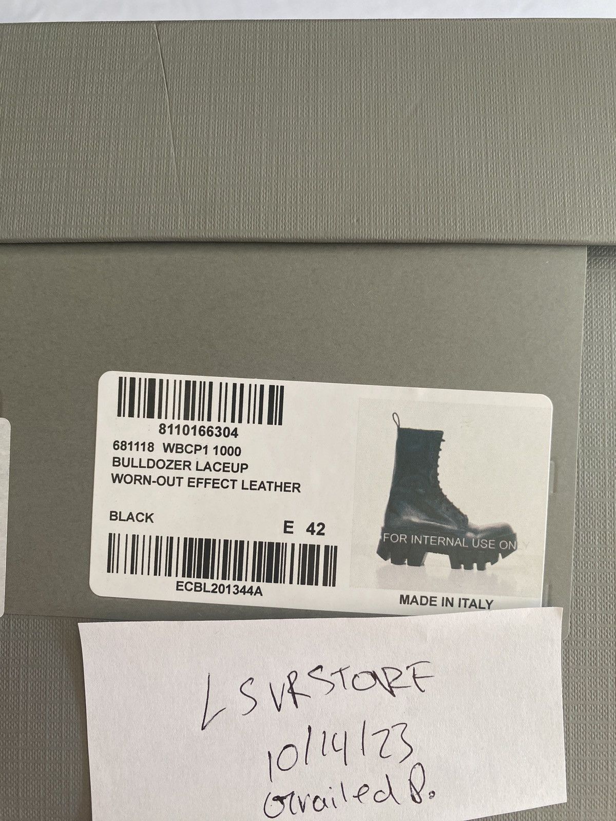 Balenciaga Balenciaga Bulldozer Boot Worn-Out Effect Rust 42