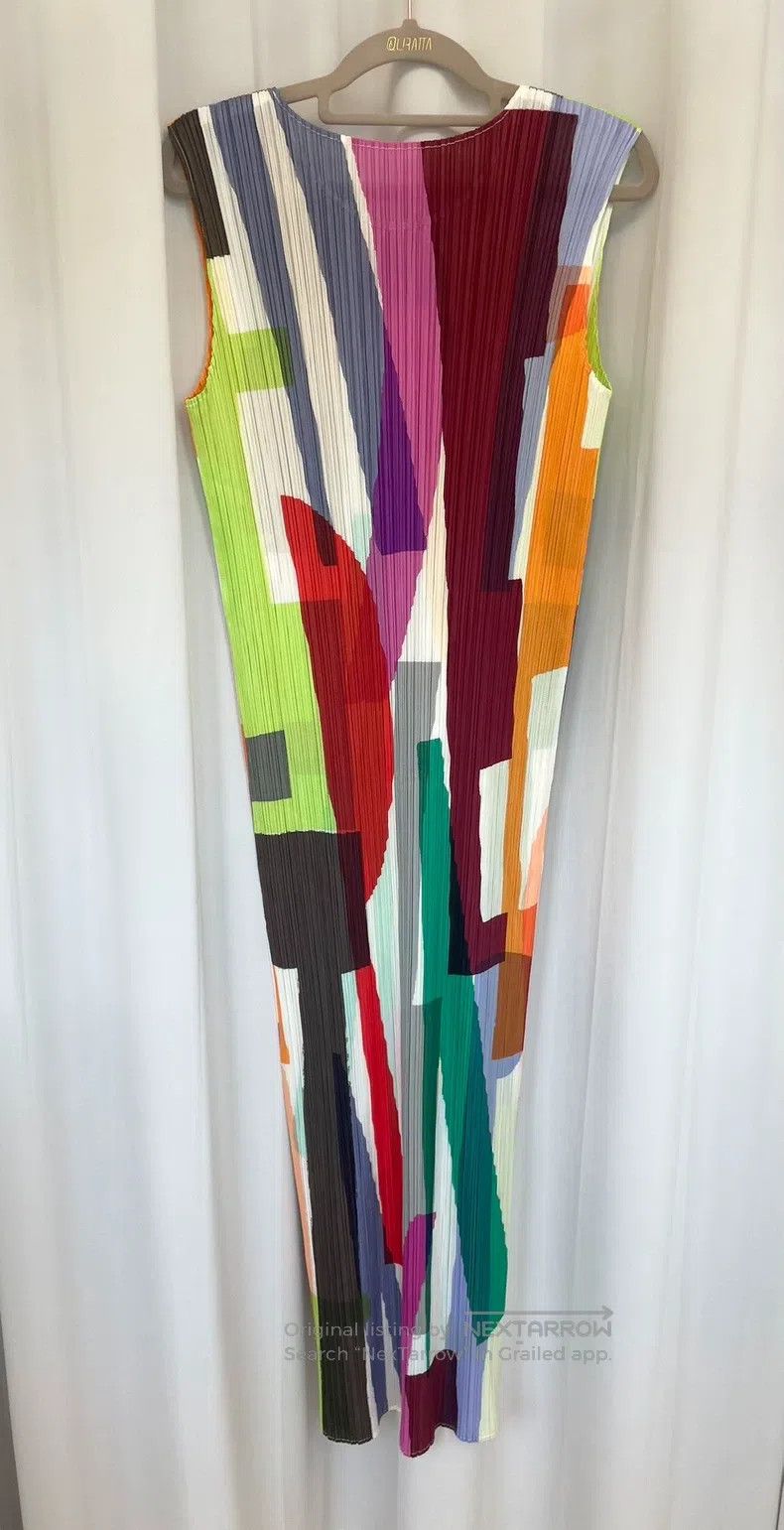Issey Miyake Issey Miyake Color Block Dress Size M / US 6-8 / IT 42-44 - 2 Thumbnail