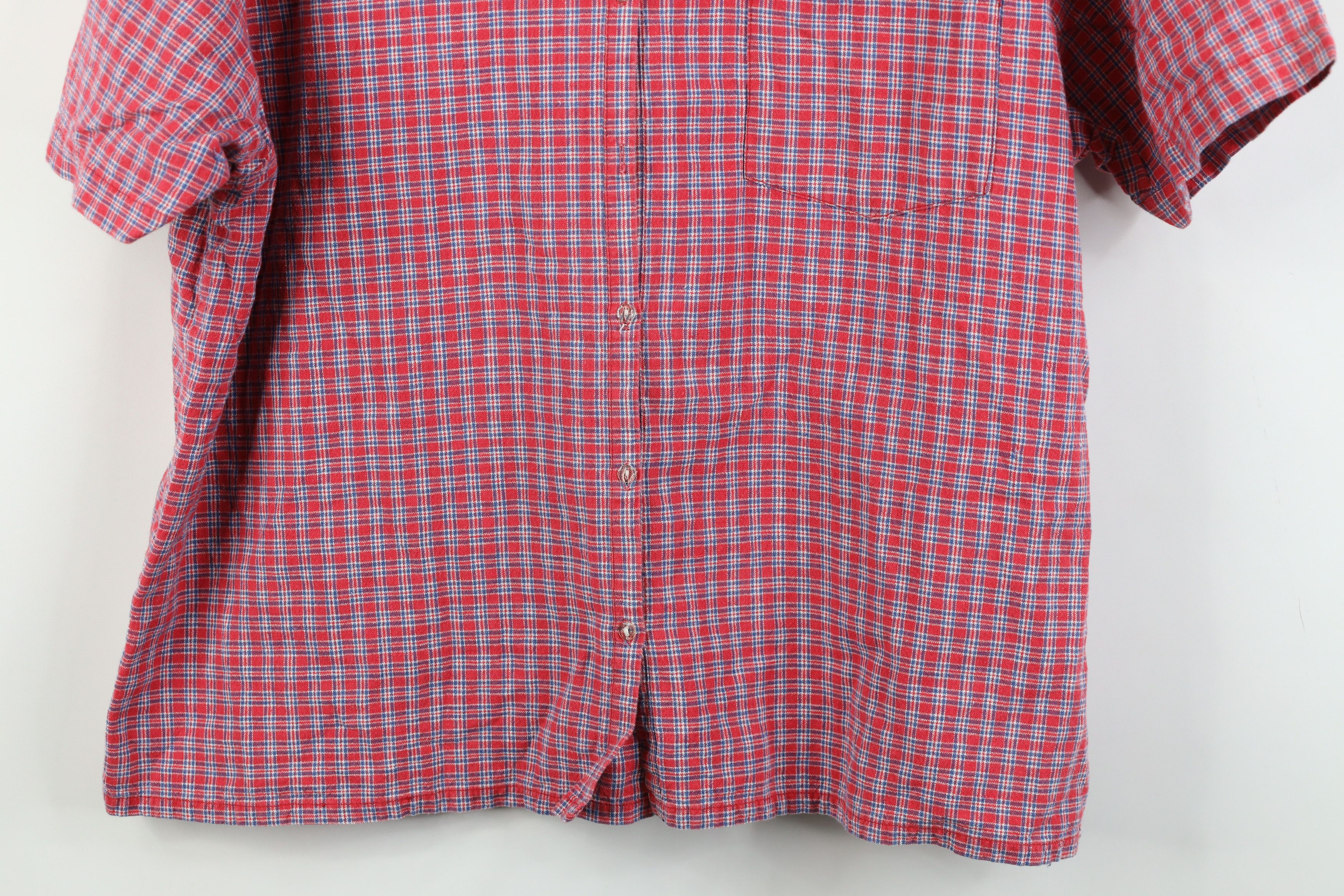 Vintage Vintage 90s Streetwear Short Sleeve Collared Button Shirt Size XXL / US 16-18 / IT 52-54 - 3 Thumbnail