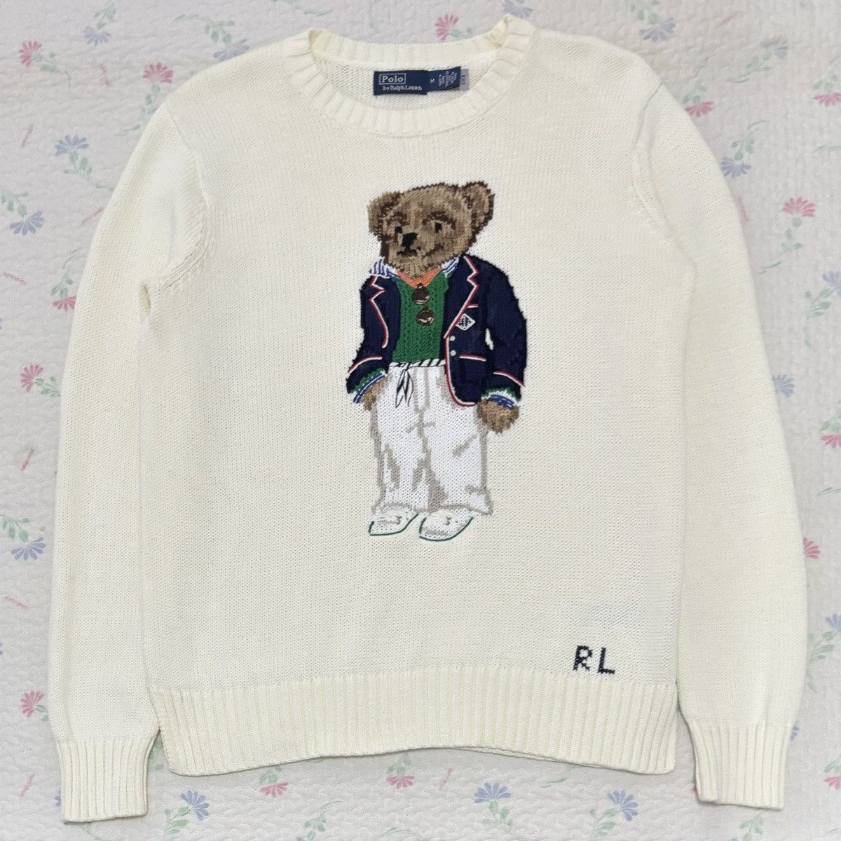 Polo Ralph Lauren Polo Ralph Lauren Bear Knit Sweater Size M / US 6-8 / IT 42-44 - 1 Thumbnail