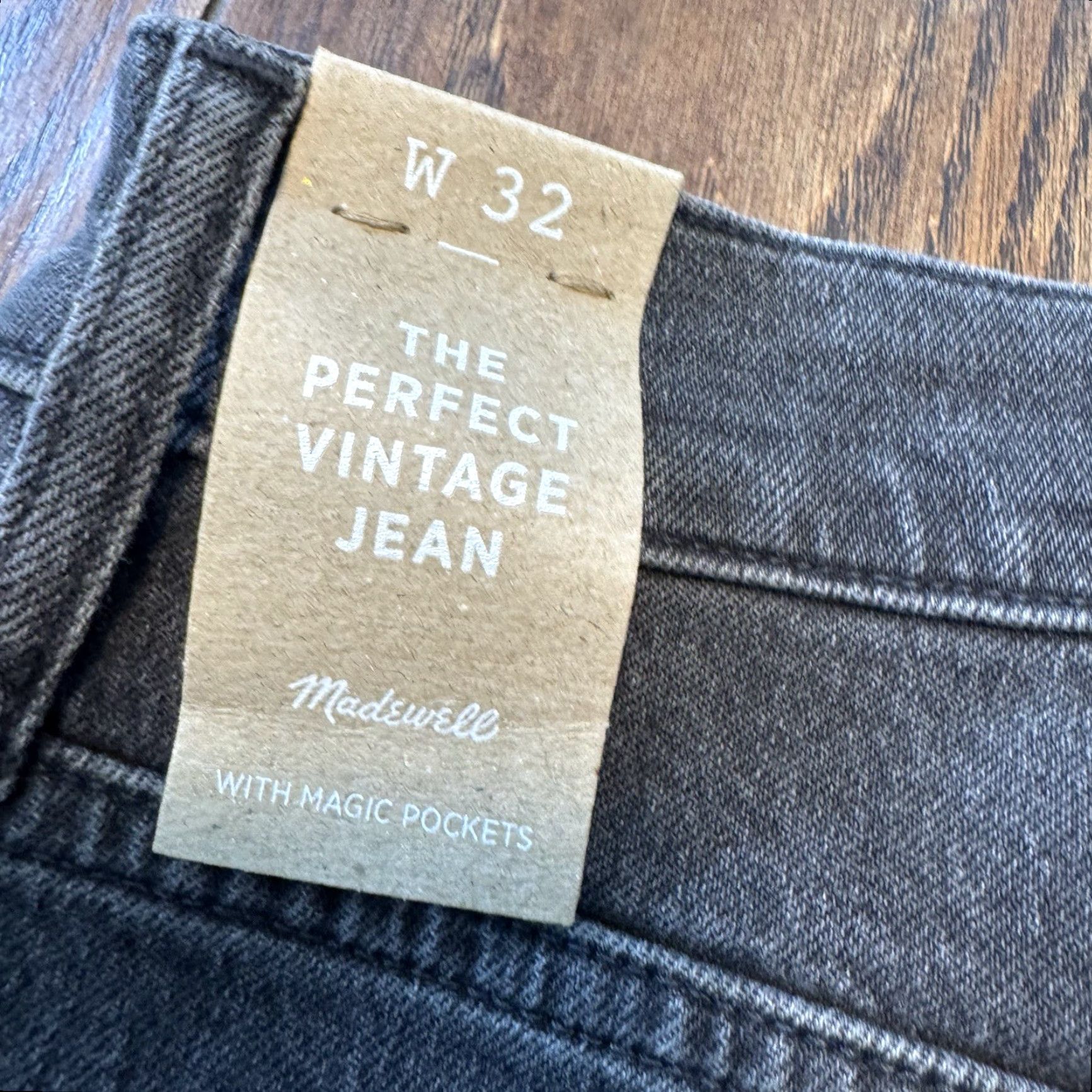 Madewell VINTAGE Madewell Jeans Women’s 32 Black Mid Rise Perfect Vintage Straight Magic Pockets 90s Retro Womens Size 24" / US 00 / IT 34 - 4 Thumbnail