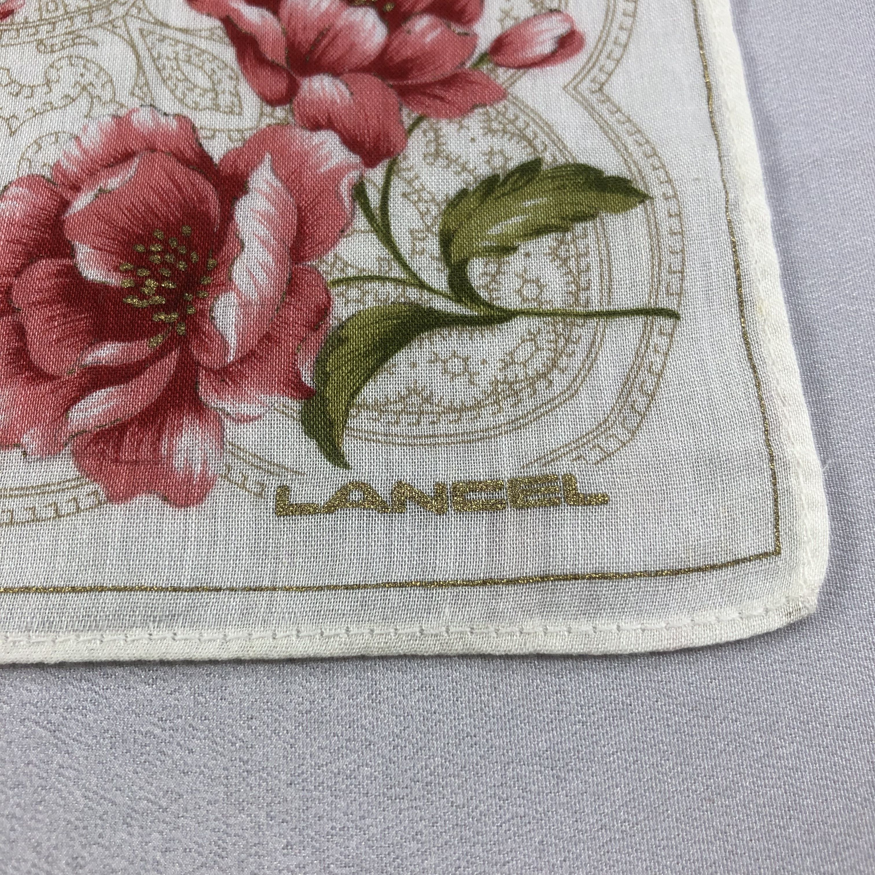 Lancel × Vintage Lancel Handkerchief Neckerchief Bandana H1640 Size ONE SIZE - 4 Thumbnail