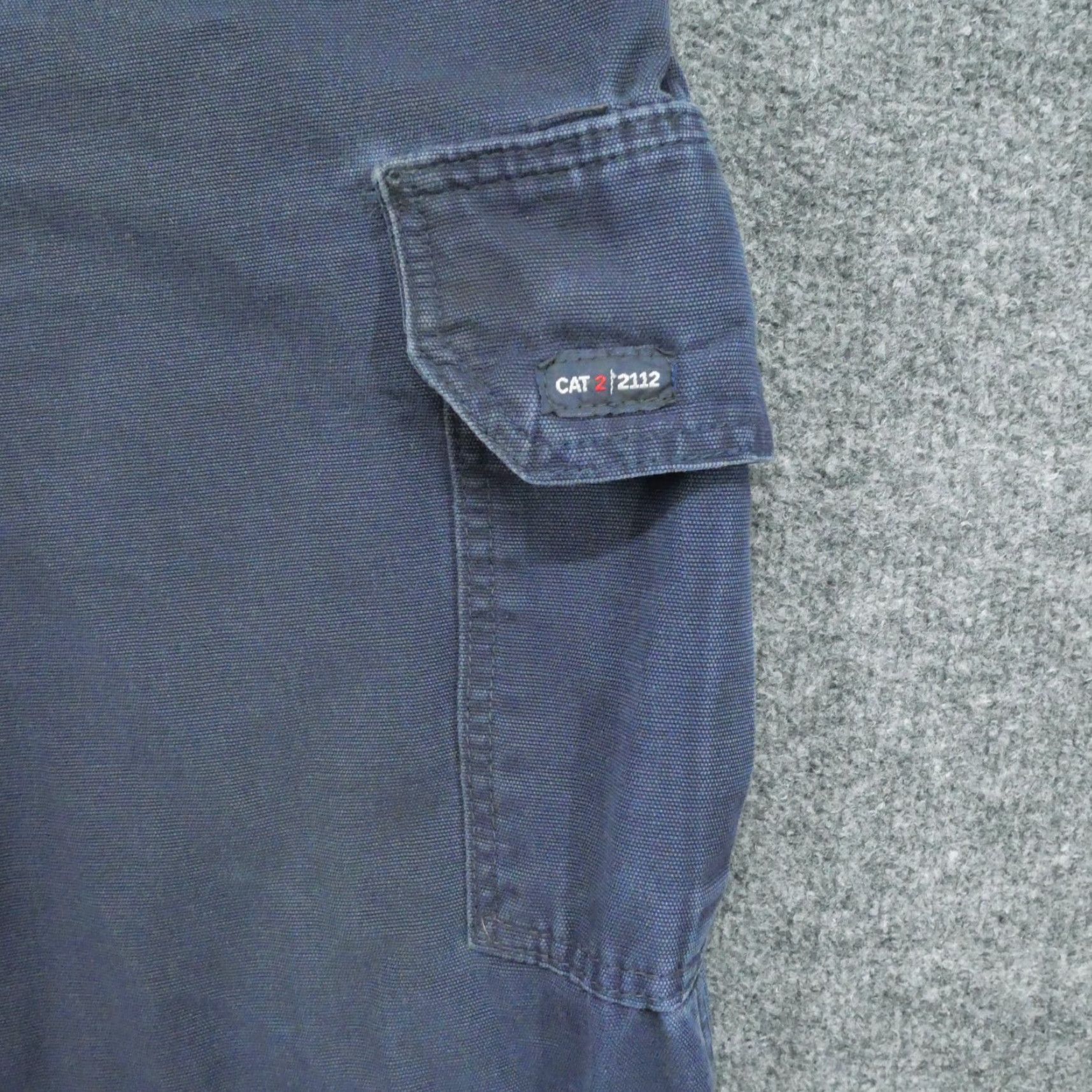 Vintage Tyndale Pants Mens 42x34 Blue Cargo Cat 2 Flame Resistant Reflective Size US 42 / EU 58 - 3 Thumbnail