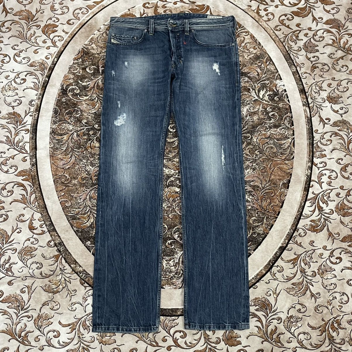 Diesel 🔥Vintage Diesel Industry Safado Ripped Distress Denim Jeans Size US 35 - 1 Thumbnail