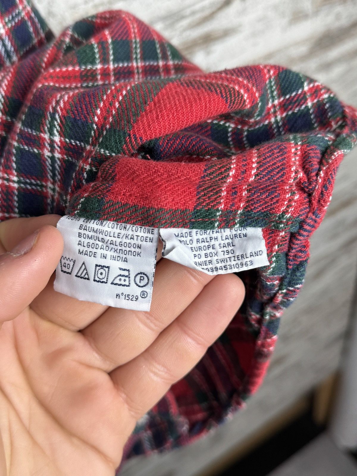 Polo Ralph Lauren Mens Vintage distressed Polo Ralph Lauren flannel shirts Size US M / EU 48-50 / 2 - 10 Thumbnail