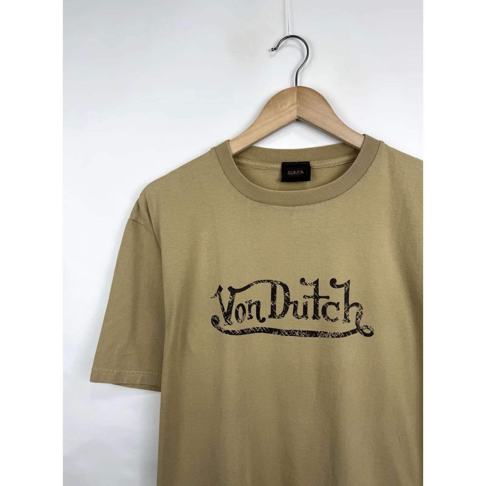 Von Dutch VINTAGE Von Dutch T-Shirt 90s Kenneth Howard Rare Retro Beige XL Mens Size US XL / EU 56 / 4 - 4 Thumbnail