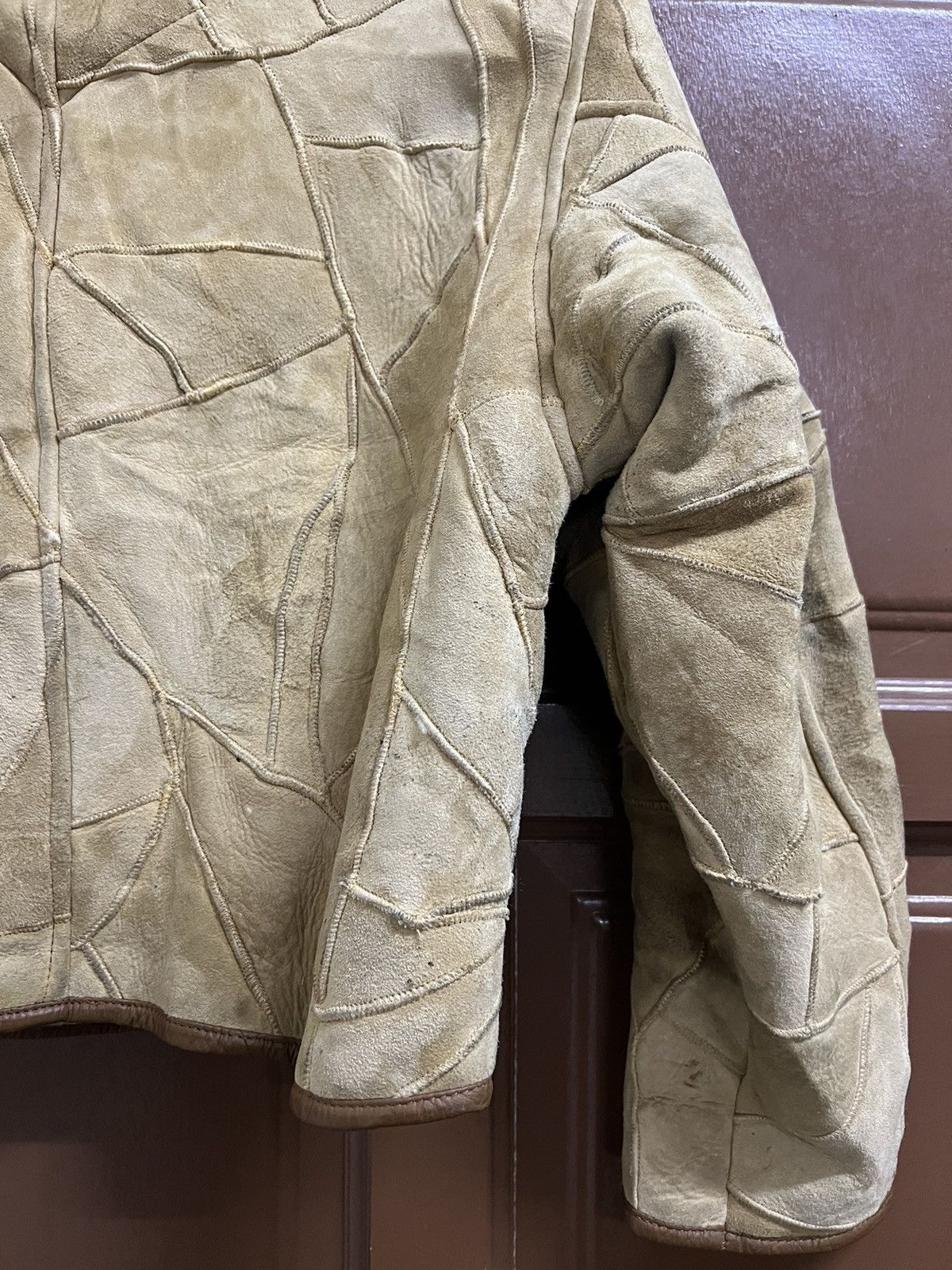 Hai Sporting Gear Vintage Hai Sporting Gearlssey Sherpa PatchworkLeatherJacket Size US M / EU 48-50 / 2 - 10 Thumbnail