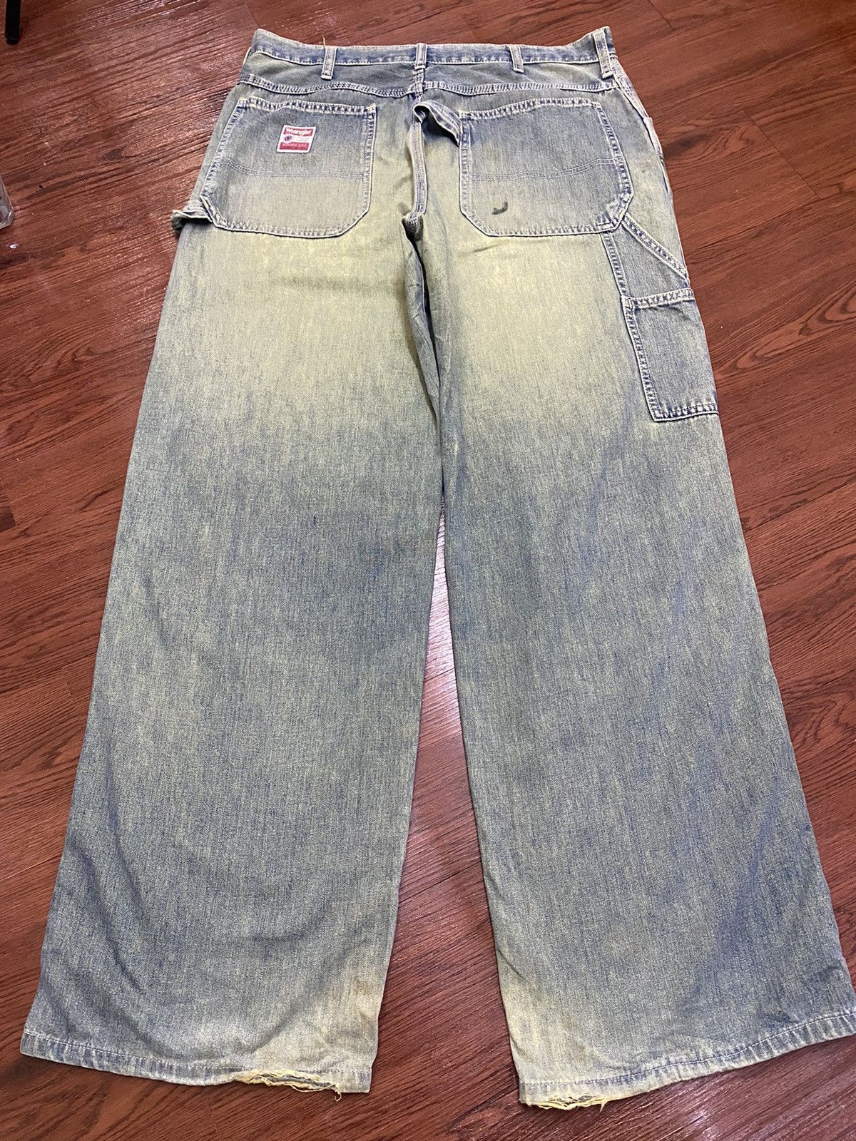 Wrangler Vintage Wrangler Mud Wash Carpenter Baggy Jeans Size US 34 / EU 50 - 2 Thumbnail