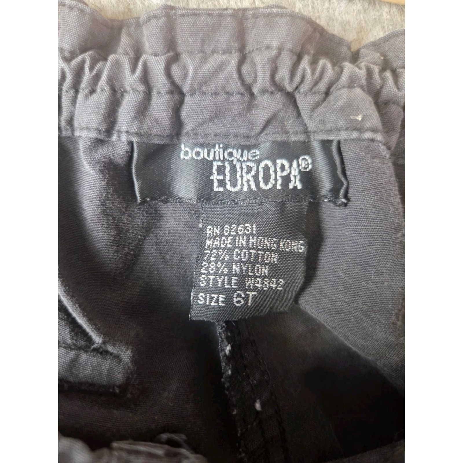 Vintage **Vintage Butterfly Cargo Pants Size 6T** User: Vintage Butterfly Cargo Pants Size 6T, Boutique Europa Black Size 28" / US 6 / IT 42 - 3 Thumbnail