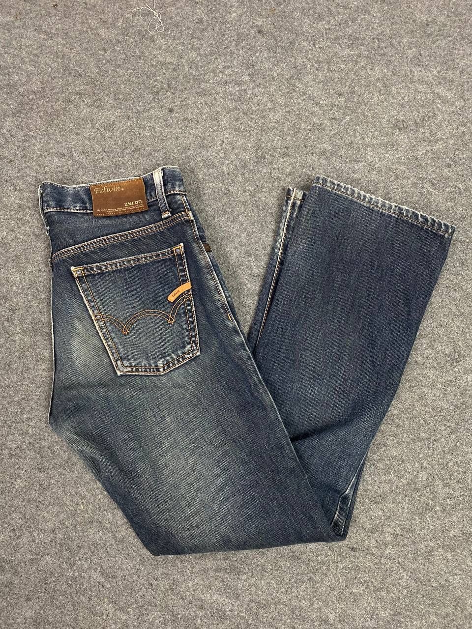 Edwin vintage dwin zylon bootcut flare denim nice design Size US 33 - 2 Thumbnail
