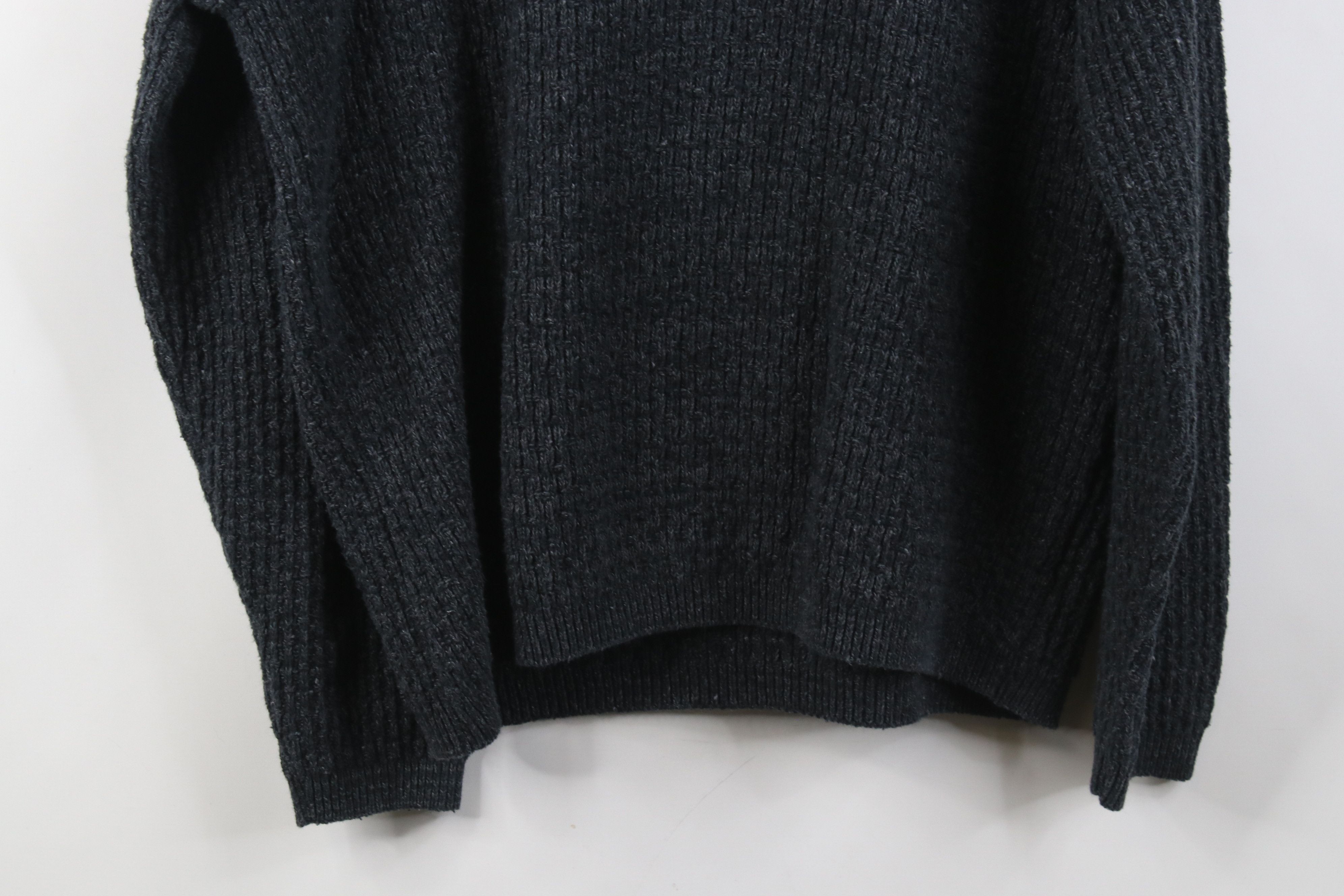 Vintage Vintage 90s Streetwear Knit Henley Sweater Bluish Gray Size US M / EU 48-50 / 2 - 9 Thumbnail