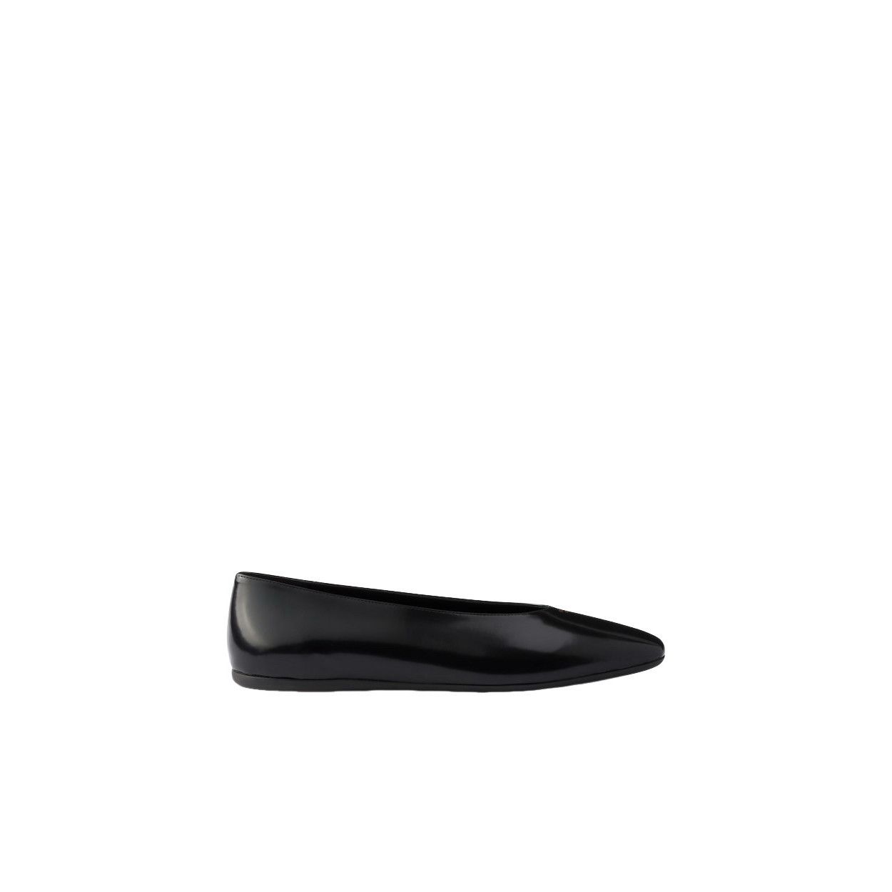 Prada PRADA $1070 Black Brushed Leather Ballerinas New & Authentic Size US 9 / IT 39 - 2 Thumbnail
