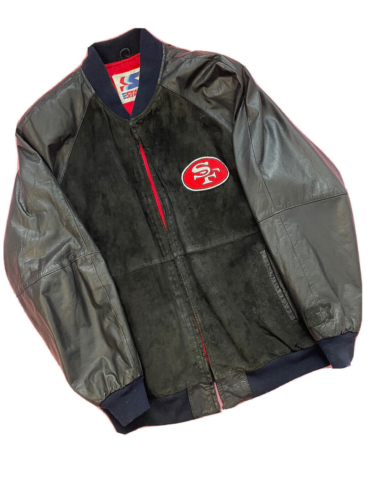Starter Vintage Starter San Francisco 49ers Suede Leather Jacket XL Size ONE SIZE - 1 Thumbnail