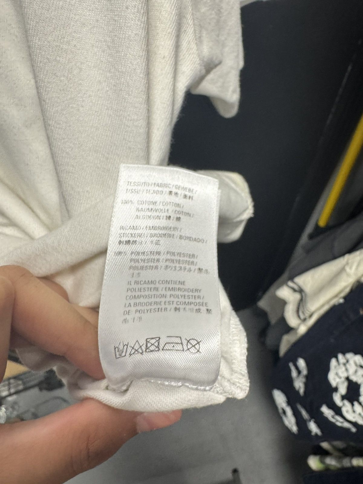 Balenciaga Balenciaga Paris Laurel Embroidered Logo Tee White Size US M / EU 48-50 / 2 - 9 Thumbnail