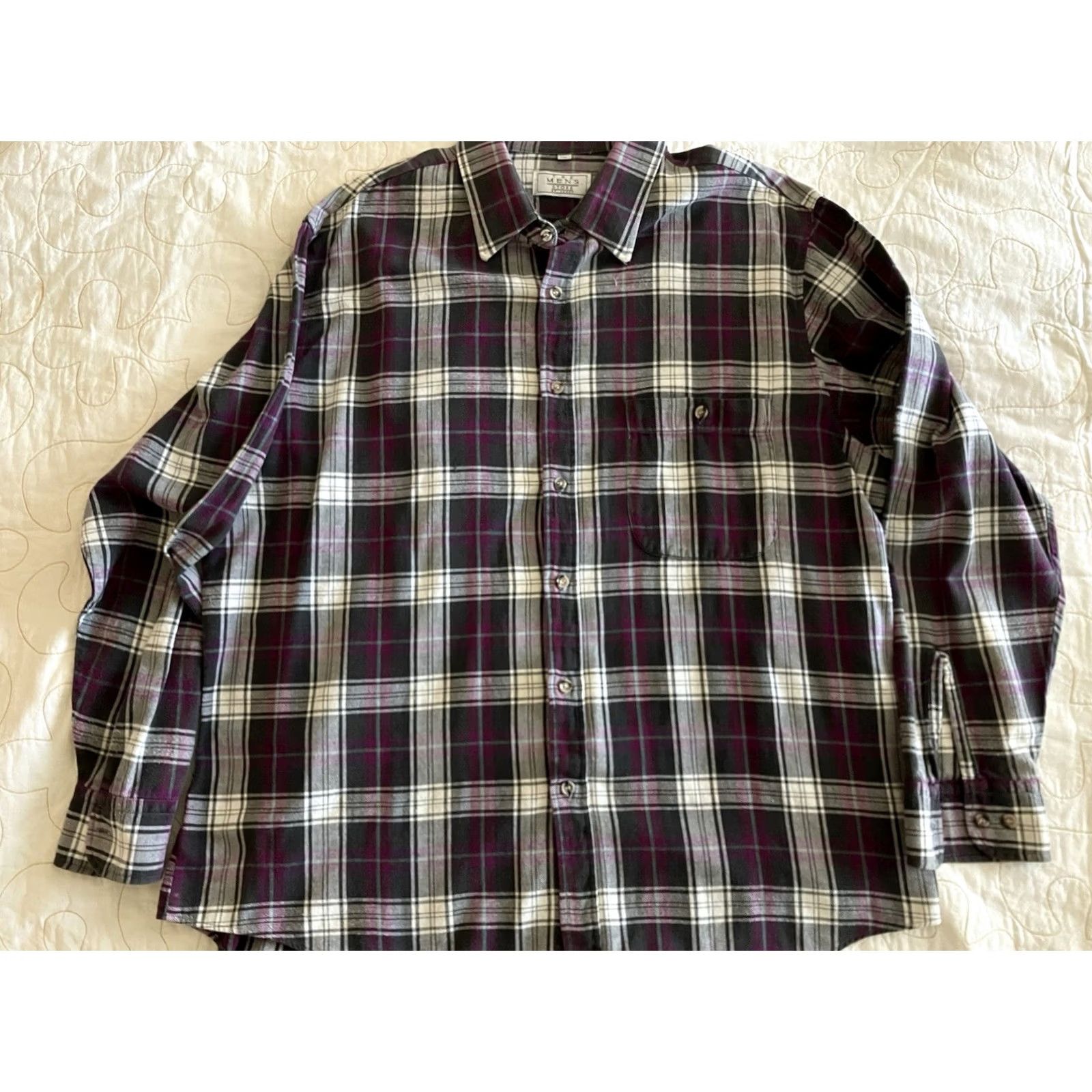 Sears VINTAGE Sears The Mens Store Button Up Shirt XL Green Plaid Long Sleeve 90s Mens Casual Cotton Flannel Pocket Shirt Boys Womens? Size US XL / EU 56 / 4 - 3 Thumbnail