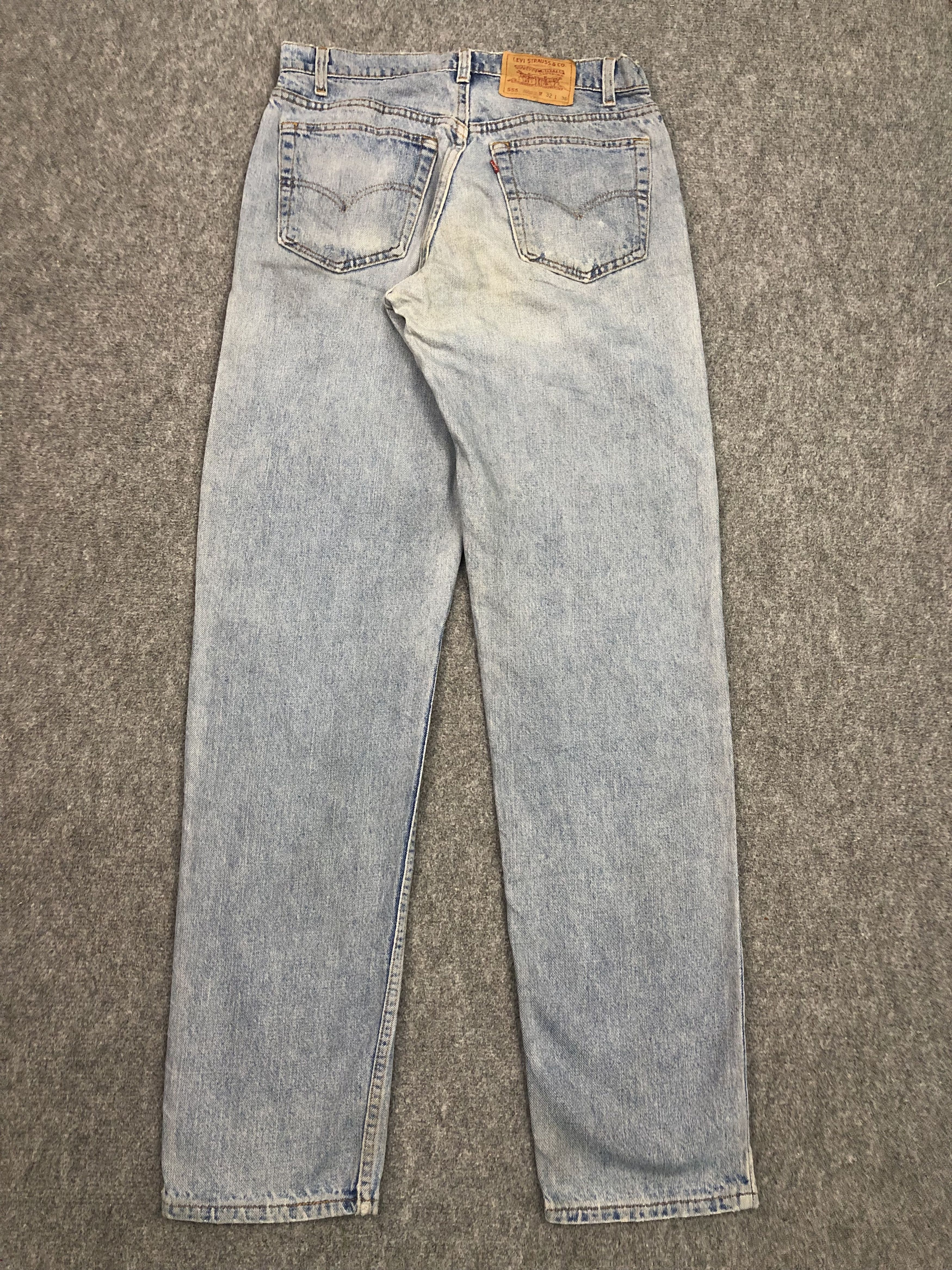 Levi's Vintage 90s Levis 555 Lightwash Jeans DP0520 Size US 31 - 3 Thumbnail