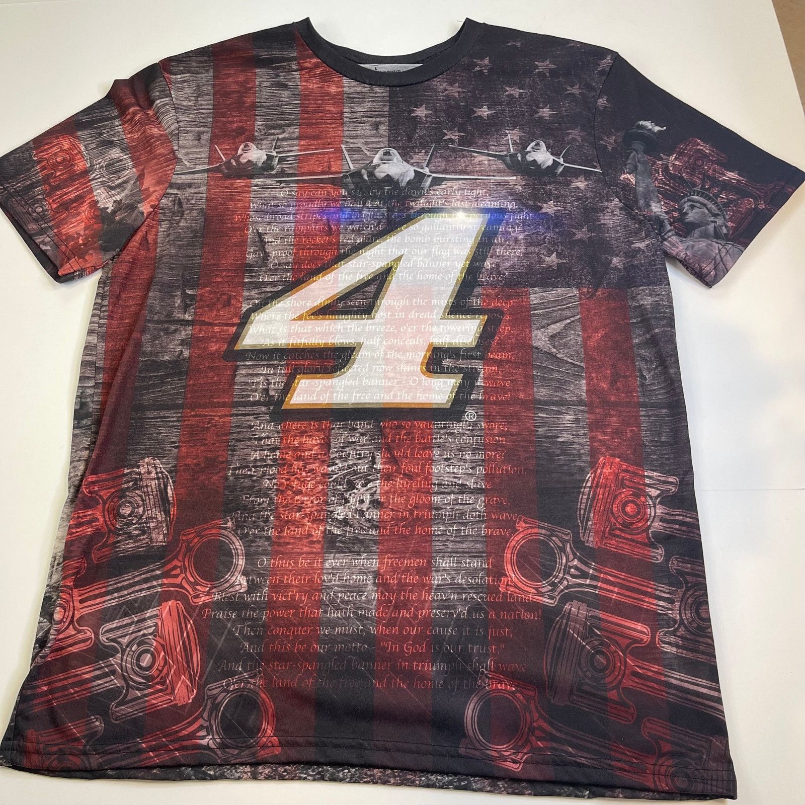 NASCAR Stewart-Haas Racing Short Sleeve American Shirt, #4, Large Size US L / EU 52-54 / 3 - 6 Thumbnail