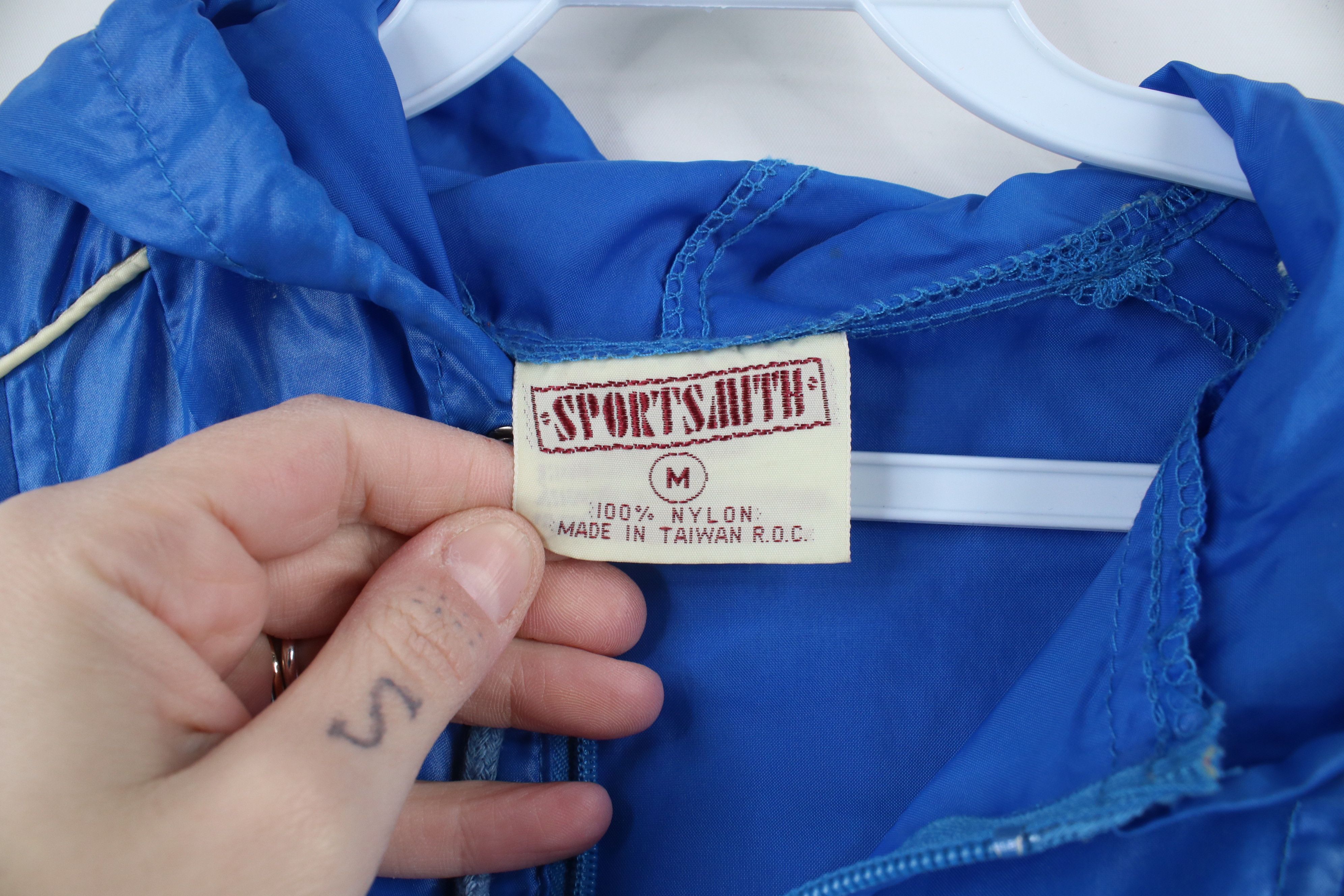 Vintage Vintage 70s 80s Streetwear Mills Packable Anorak Jacket Blue Size US M / EU 48-50 / 2 - 11 Thumbnail