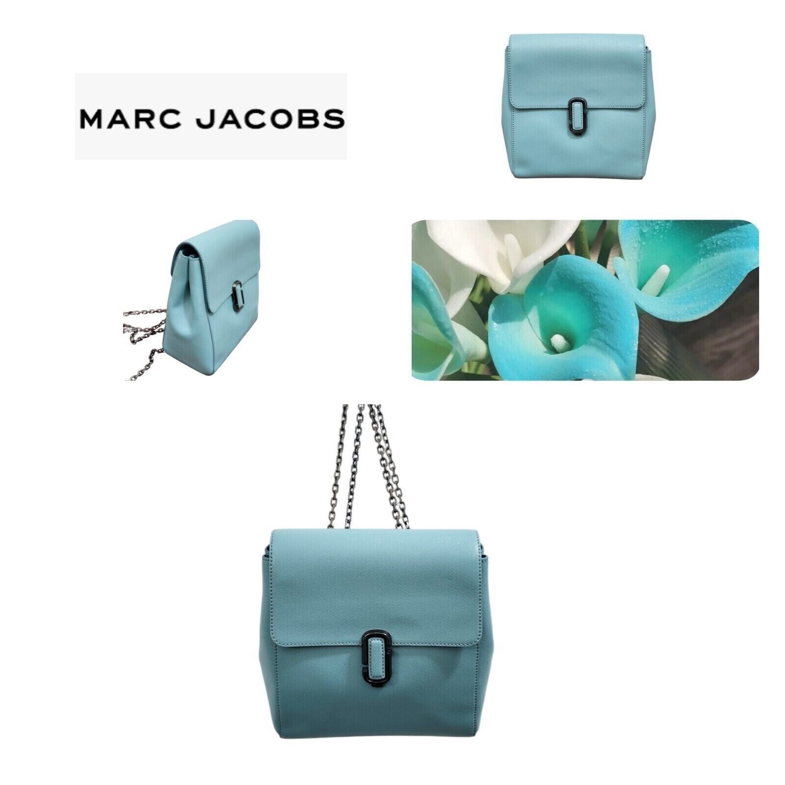 Marc Jacobs MARC JACOBS Saffiano Leather Backpack color Blue Size ONE SIZE - 1 Thumbnail