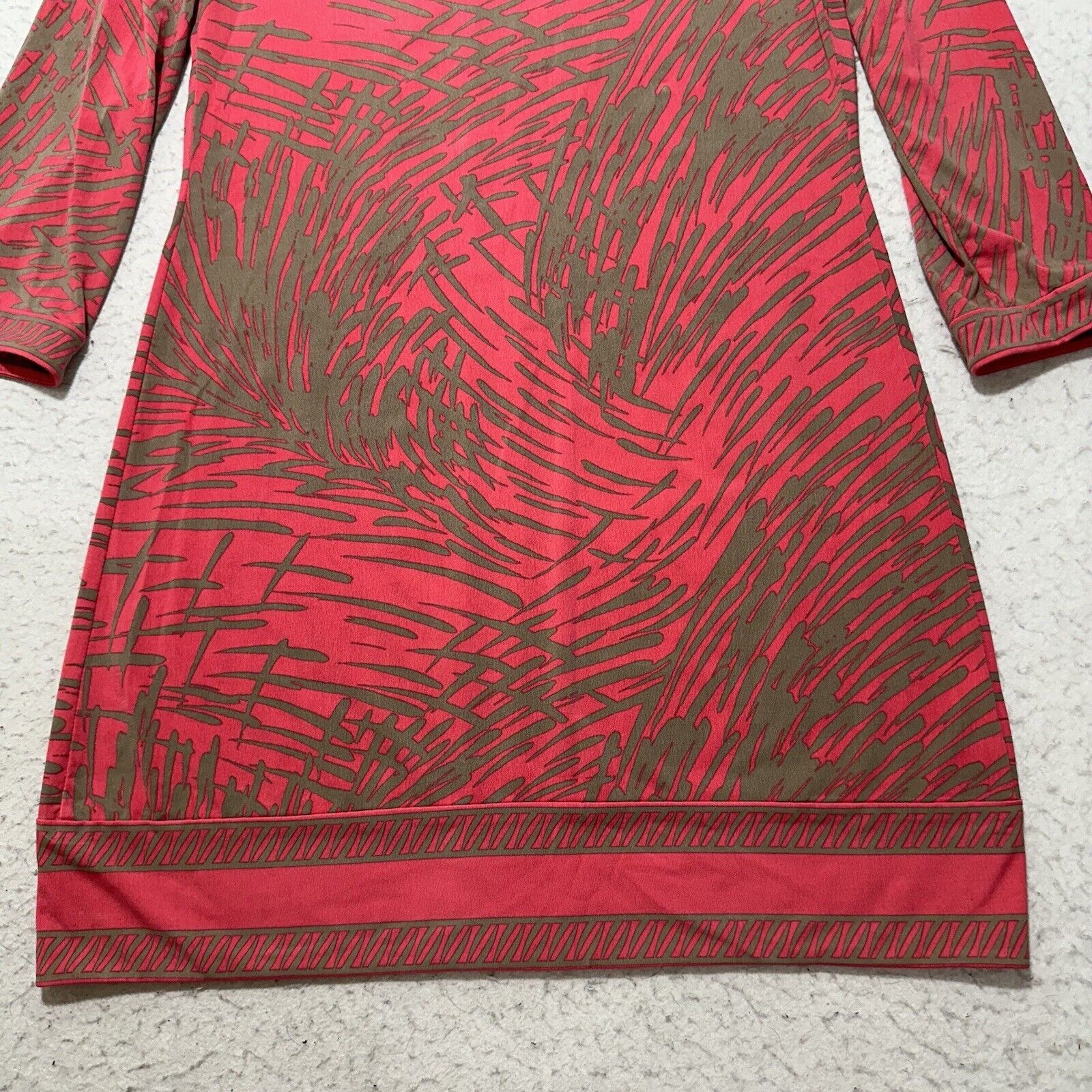 Other UK BCBGMaxAzria Small Pink 3/4 Sleeve Pullover Shift Dress Size S / US 4 / IT 40 - 12 Thumbnail