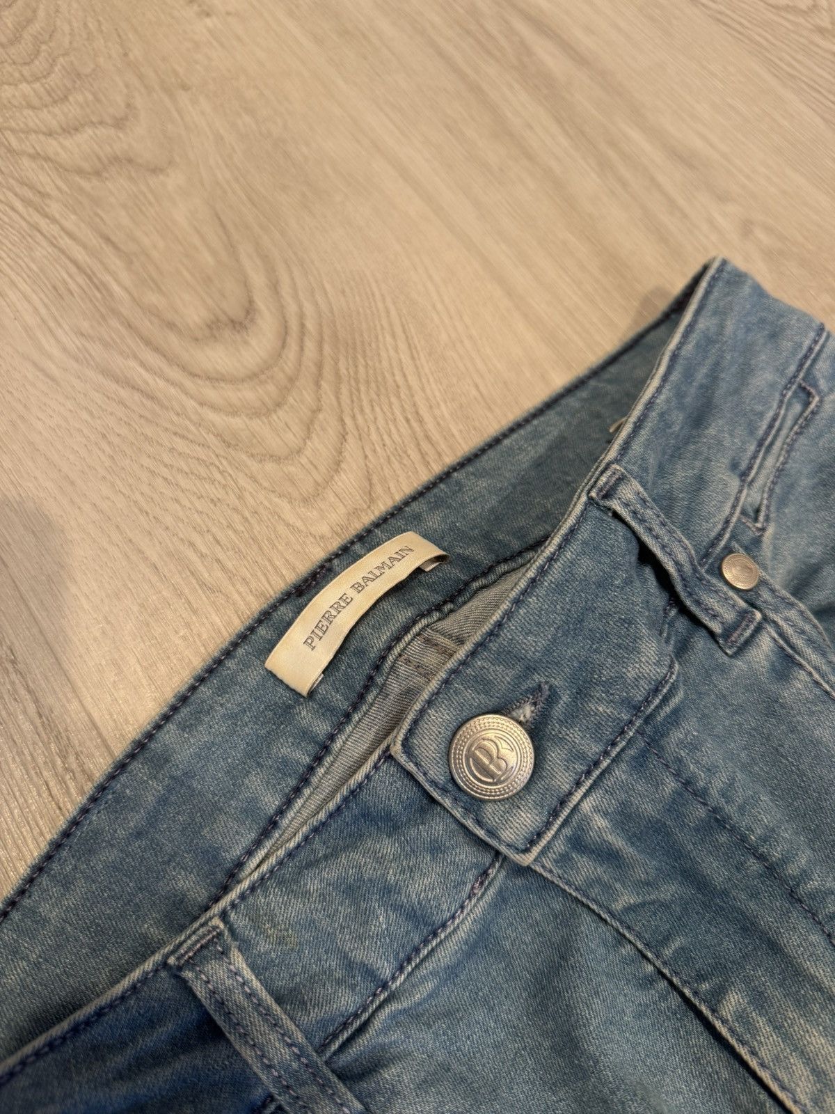 Balmain s/s 2011 biker denim jeans!! Size US 28 / EU 44 - 6 Thumbnail