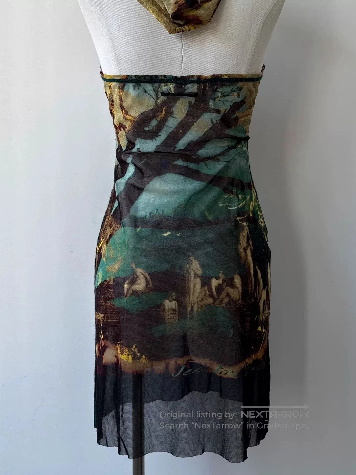 Jean Paul Gaultier Jean Paul Gaultier Artistic Mesh Hooded Dress. Size S / US 4 / IT 40 - 7 Thumbnail