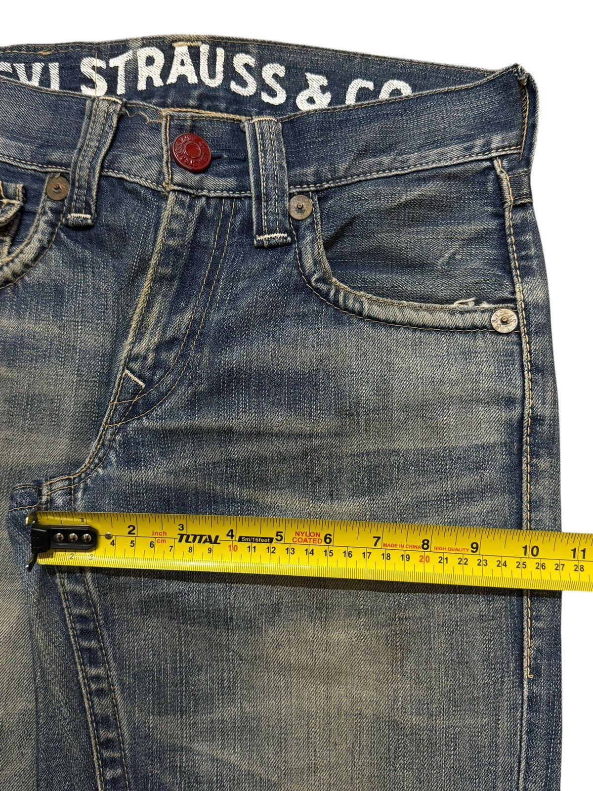 Levi's Vintage 90s Levis 502 Blue Mud Wash Whiskers Straight Leg Size US 30 / EU 46 - 13 Thumbnail