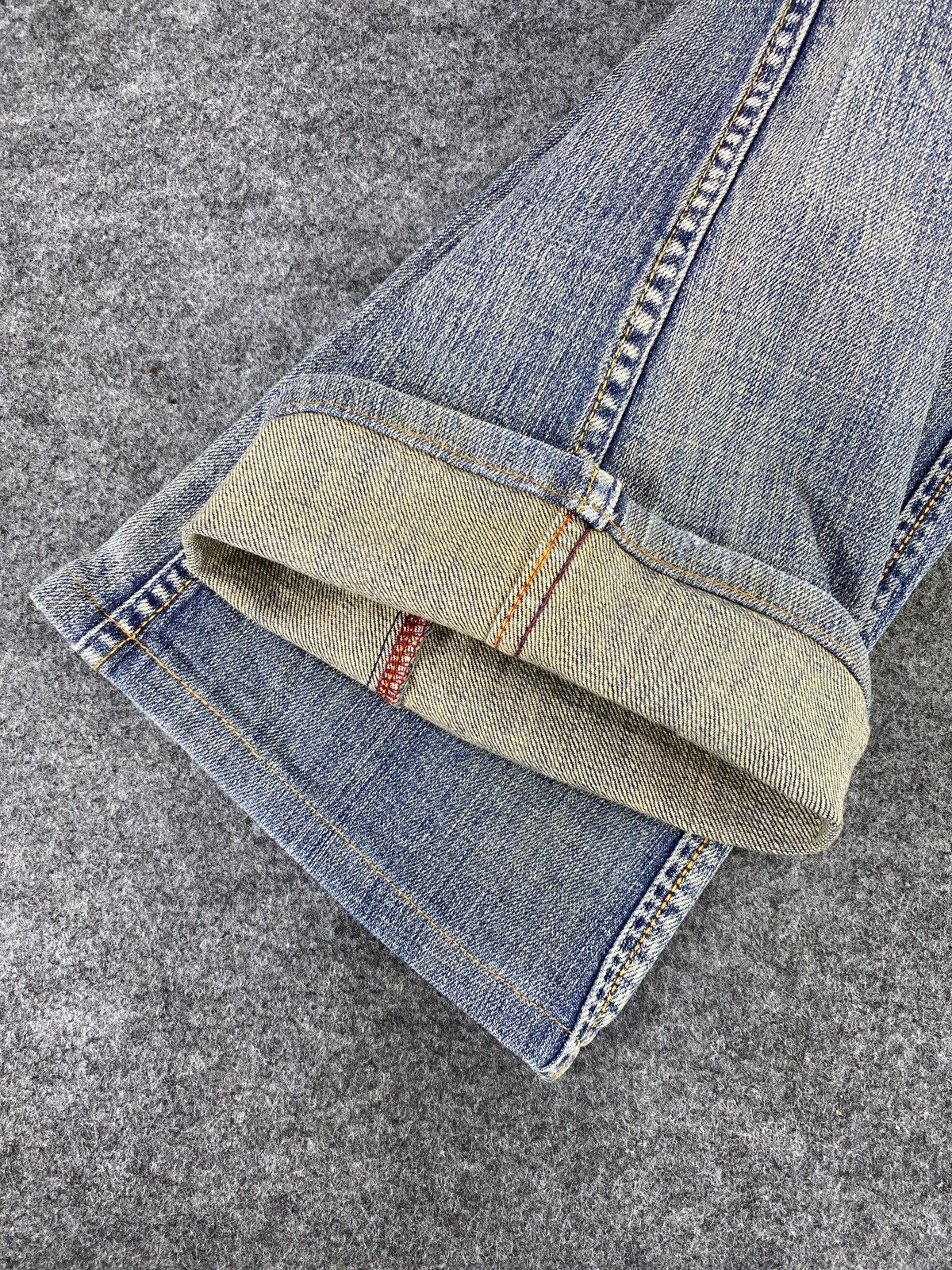 Japanese Brand Brappers Blue Wash Flared Jeans - J1131 Size 28" / US 6 / IT 42 - 10 Thumbnail
