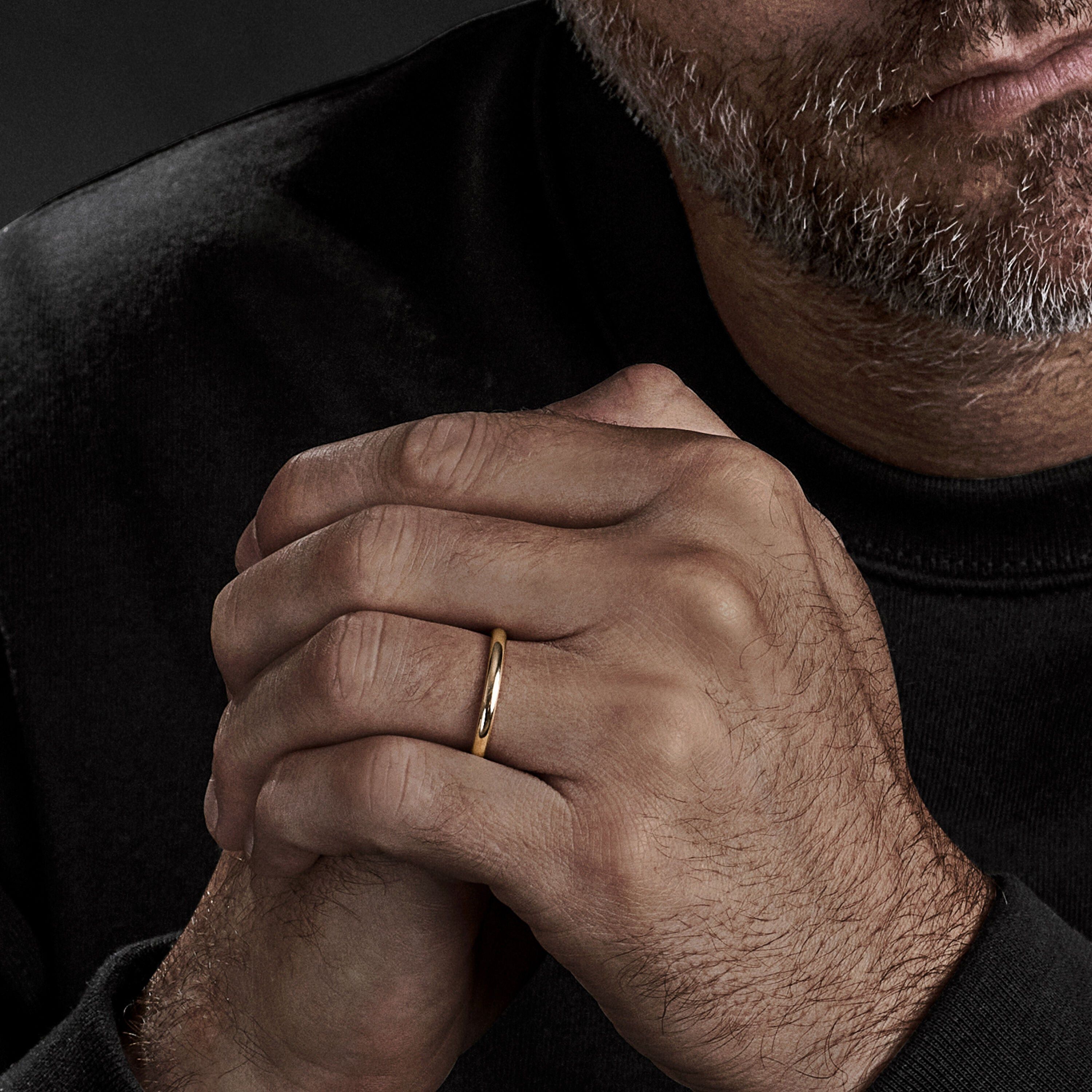 David Yurman o1w1db10526 R25198M/Size 9/DY Classic Band Ring in Golden Size ONE SIZE - 4 Thumbnail
