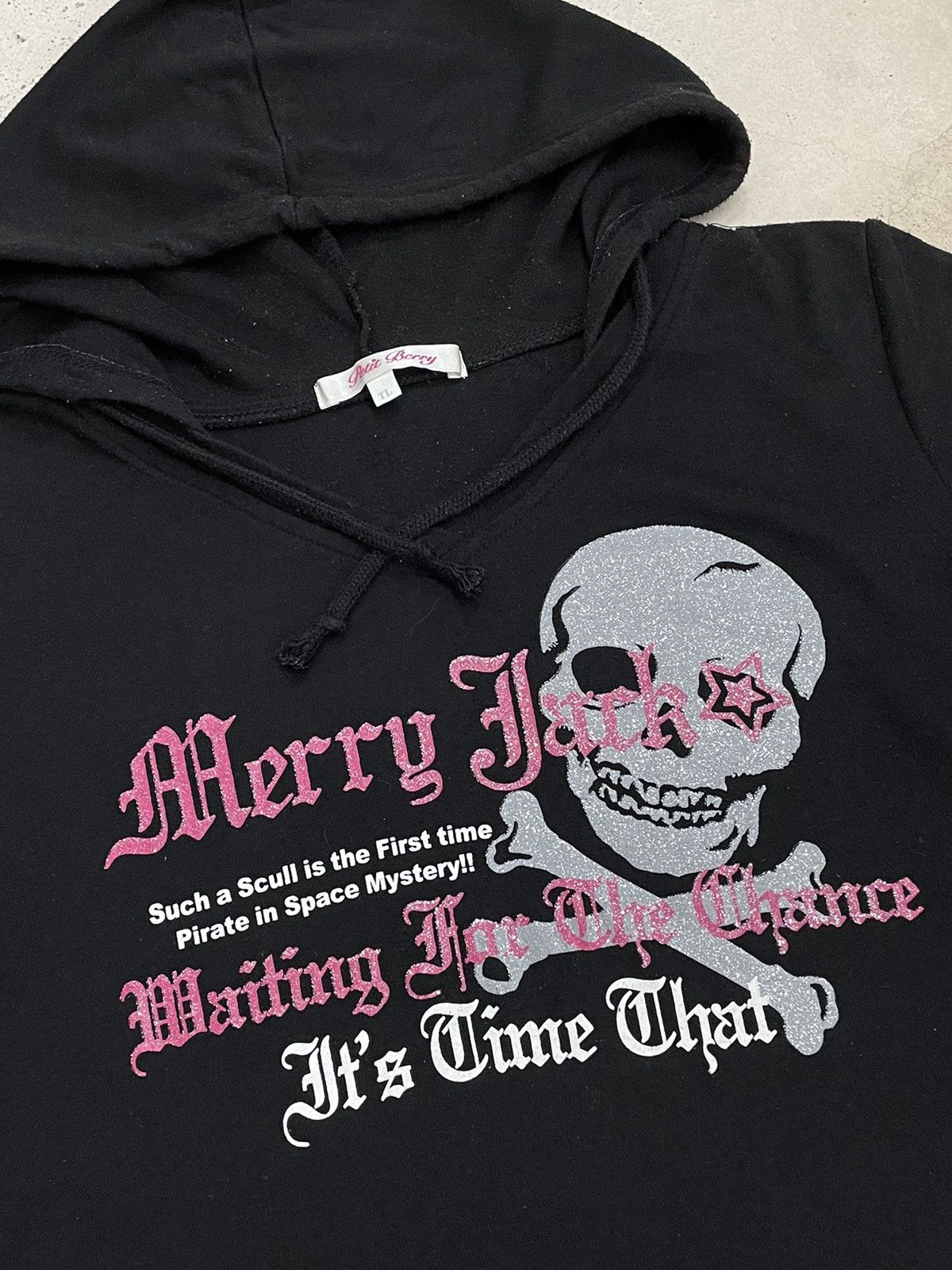 If Six Was Nine × Japanese Brand Petit Berry Skull Blink Crop Hoodie Life Poem Size US M / EU 48-50 / 2 - 6 Thumbnail